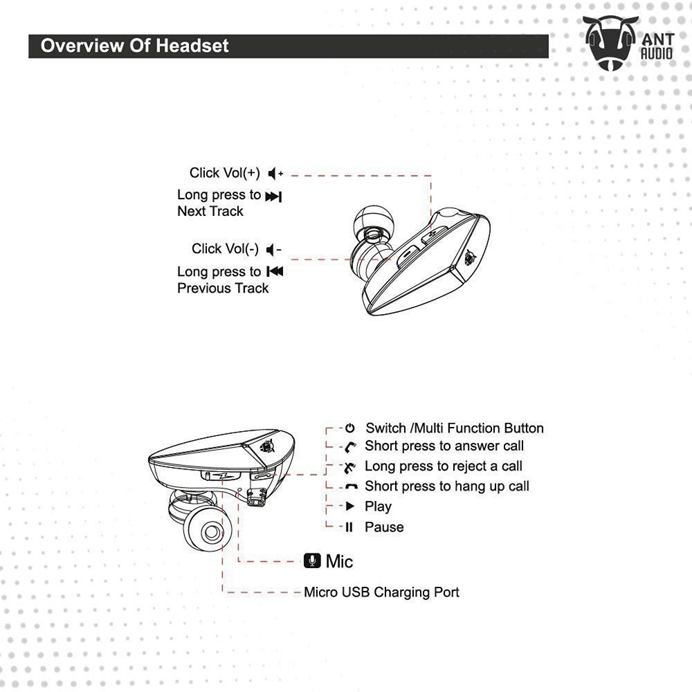 ANT AUDIO H27 Neckband with Noise Reduction (Sweat & Water Resistant, X-Bass Technology, Black)_4