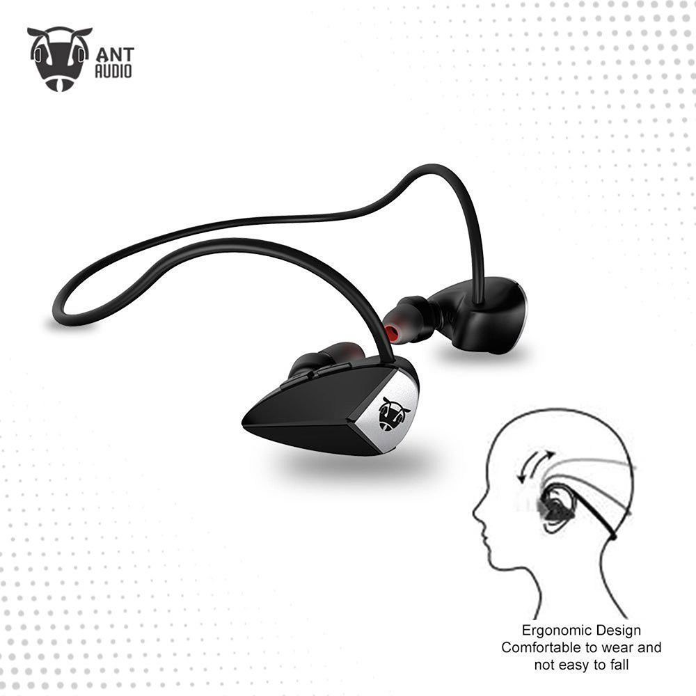 ANT AUDIO H27 Neckband with Noise Reduction (Sweat & Water Resistant, X-Bass Technology, Black)_5