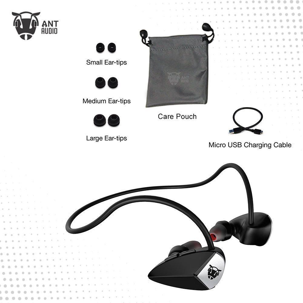 ANT AUDIO H27 Neckband with Noise Reduction (Sweat & Water Resistant, X-Bass Technology, Black)_2