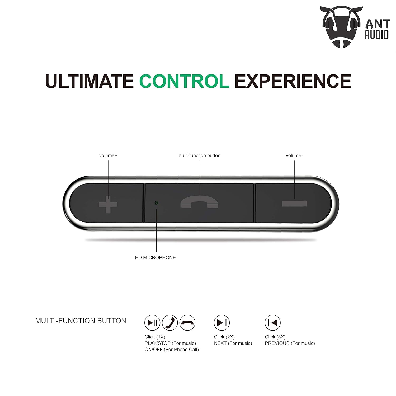 ANT AUDIO Doble H2 Neckband with Noise Isolation (IPX2 Sweat Resistant, Dual Drivers, Black)_7