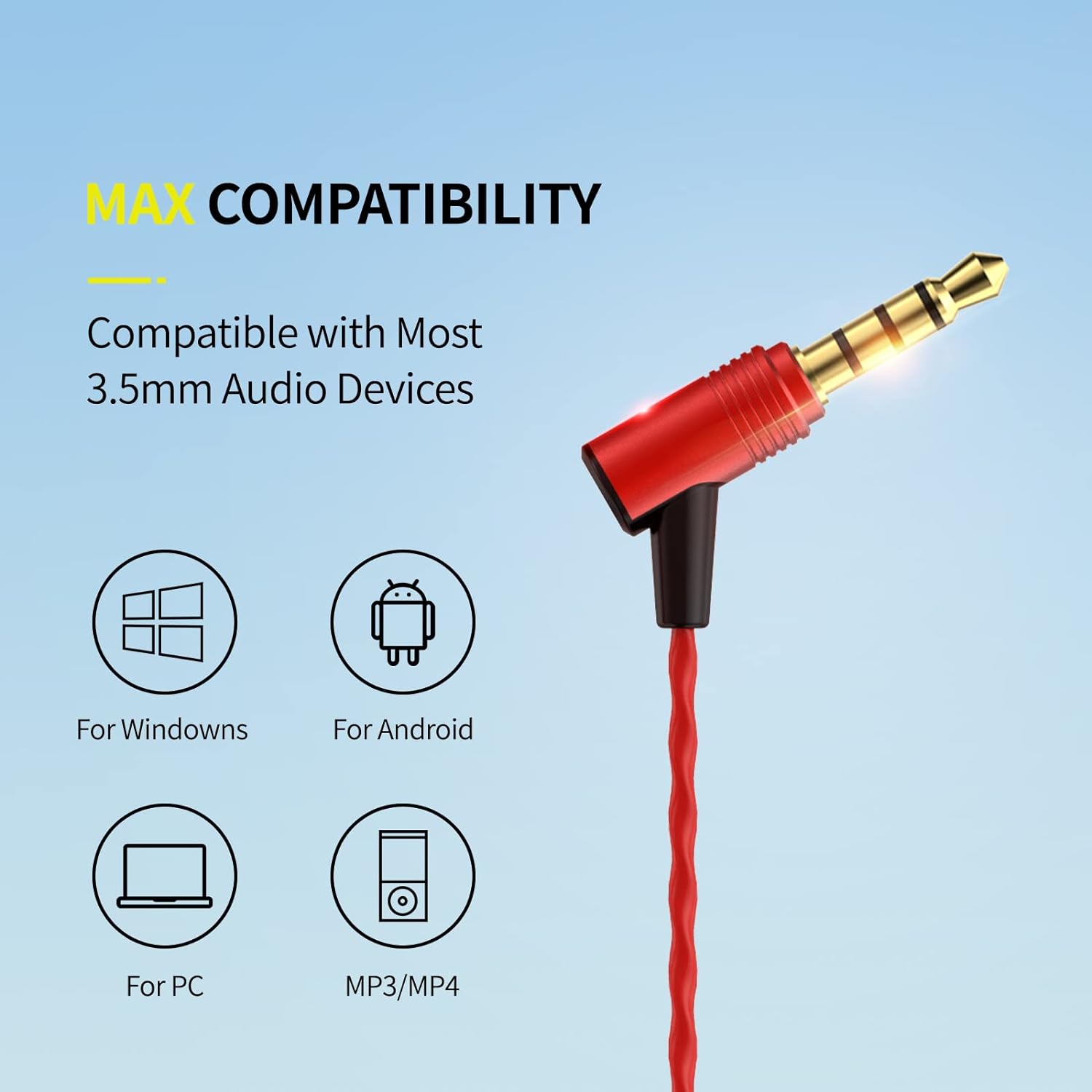 SoundMAGIC E50C Wired Earphone with Mic (In Ear, Red)_3