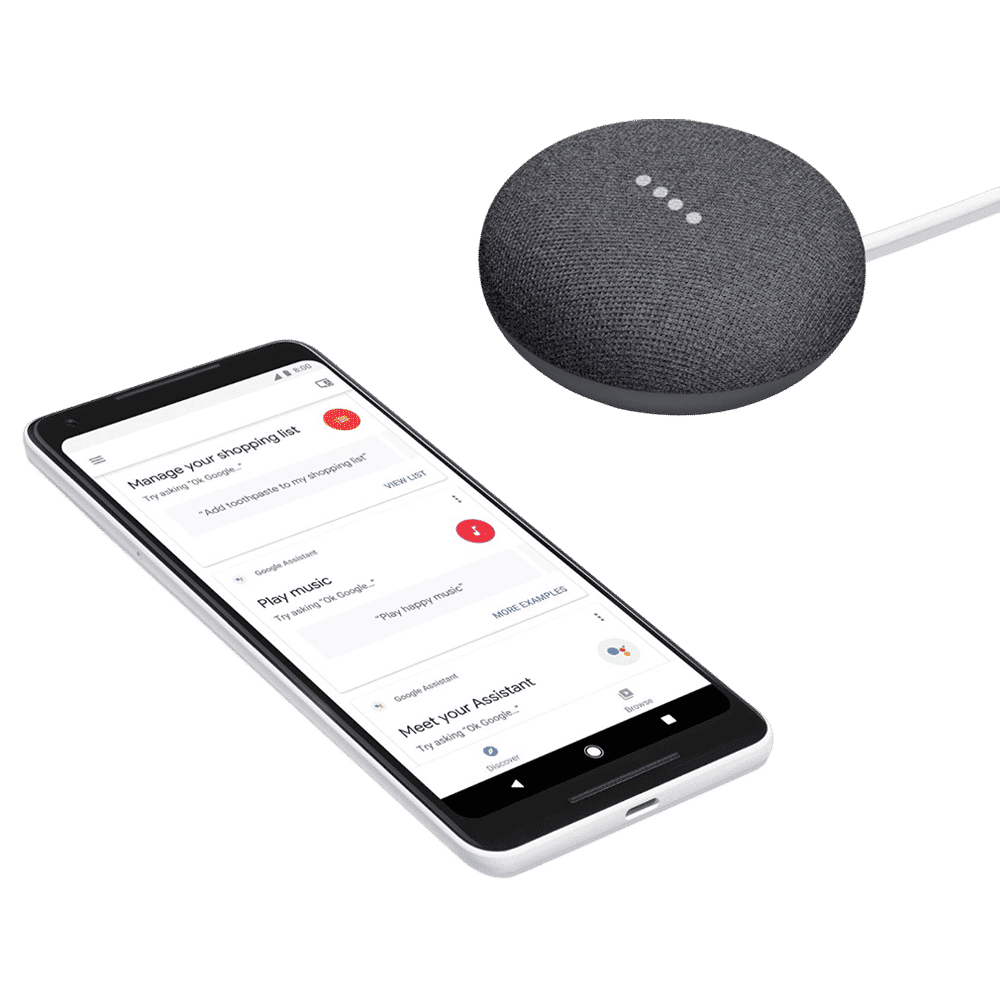 Google Home Mini with Google Assistant Compatible Smart Wi-Fi Speaker (Far-Field Voice Recognition, Black)_4