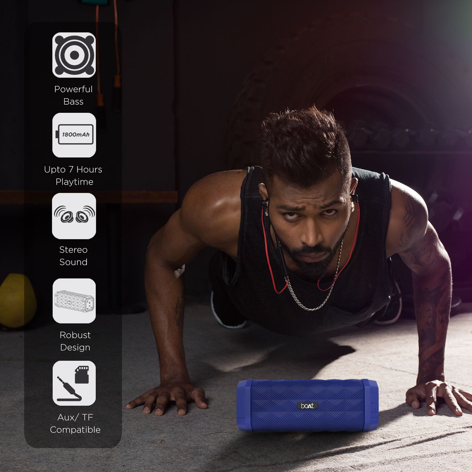 boAt Stone 650R 10W Portable Bluetooth Speaker (IPX5 Water Resistant, Dynamic HD Sound, Stereo Channel, Navy Blue)_9