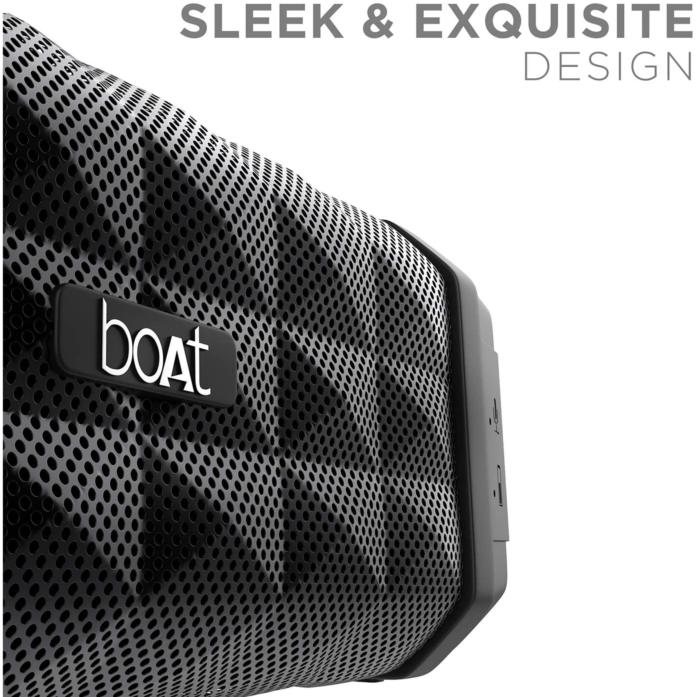 boAt Stone 650R 10W Portable Bluetooth Speaker (IPX5 Water Resistant, 7 Hours Playtime, Stereo Channel, Black)_3