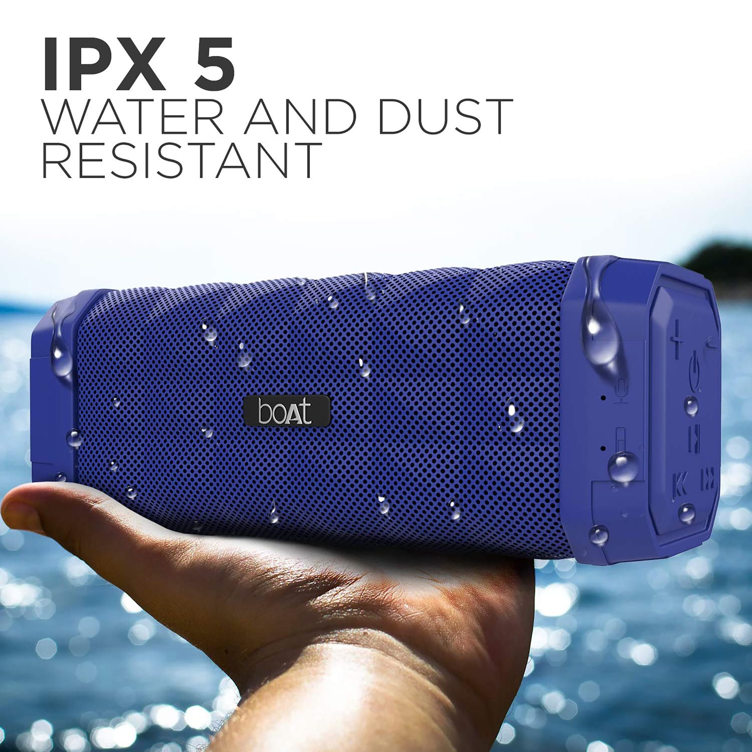 boAt Stone 650R 10W Portable Bluetooth Speaker (IPX5 Water Resistant, 7 Hours Playtime, Stereo Channel, Cobalt) boAt Stone 650R 10W Portable Bluetooth Speaker (IPX5 Water Resistant, 7 Hours Playtime, Stereo Channel, Cobalt)_5