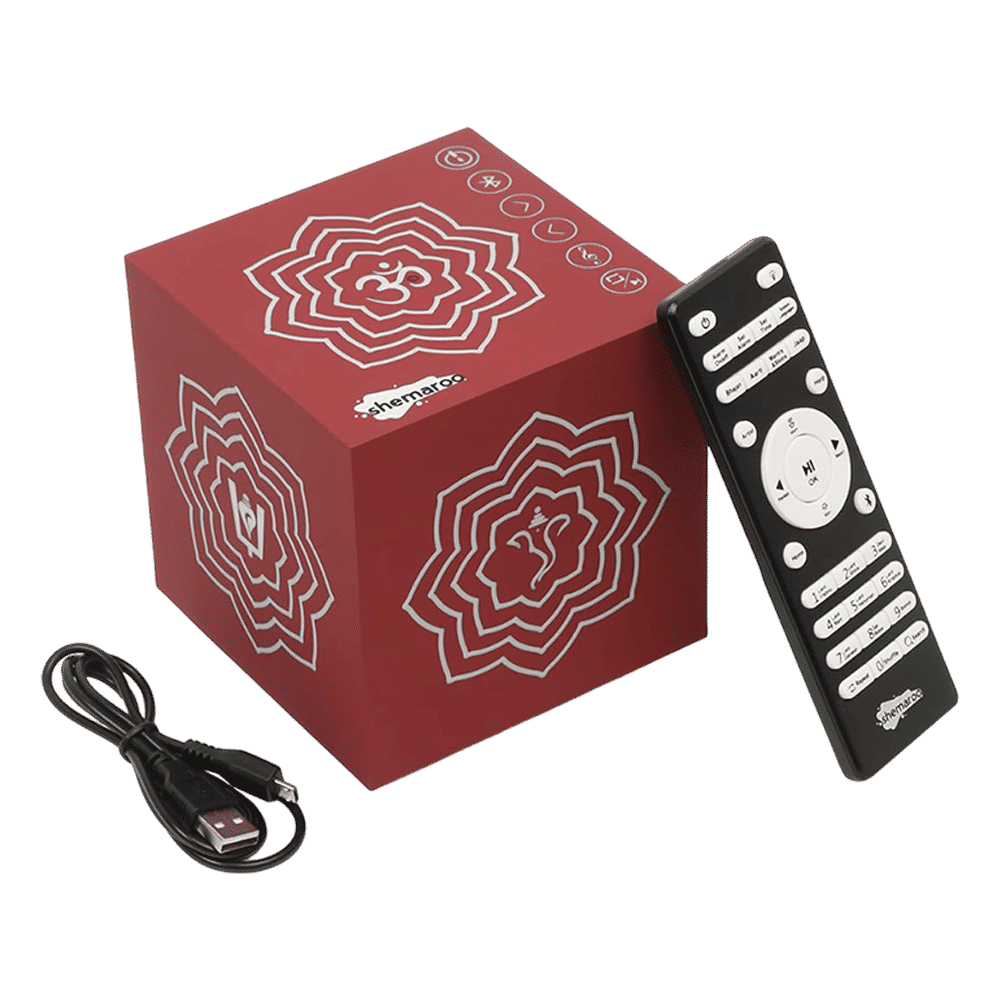 shemaroo Bhajan Vaani 10W Portable Bluetooth Speaker (Preloaded with 1000+ Bhajans, 2.1 Channel, Red)_11