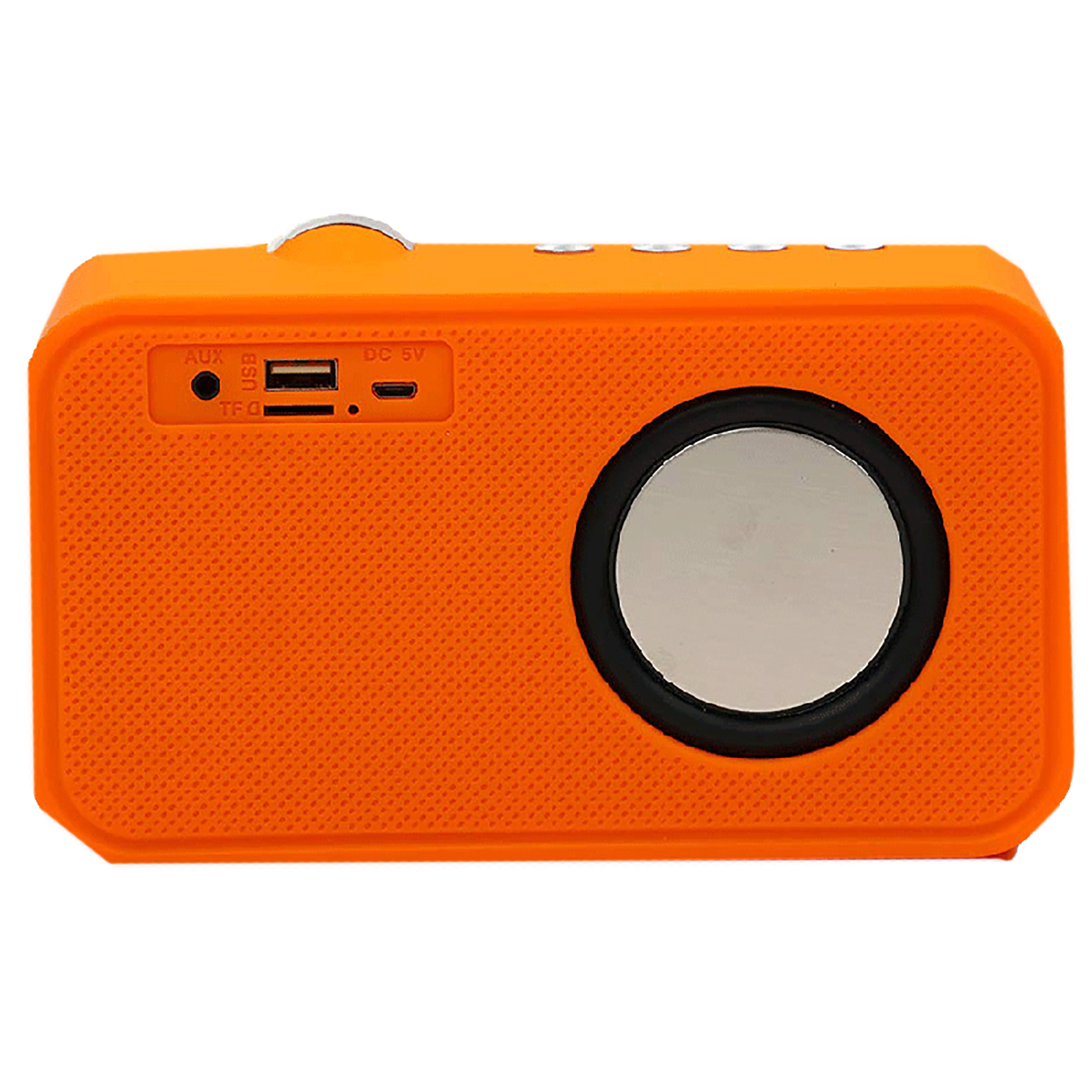 shemaroo Amrit Bani 5W Portable Bluetooth Speaker (LED Display, 5.0 Channel, Saffron)_5