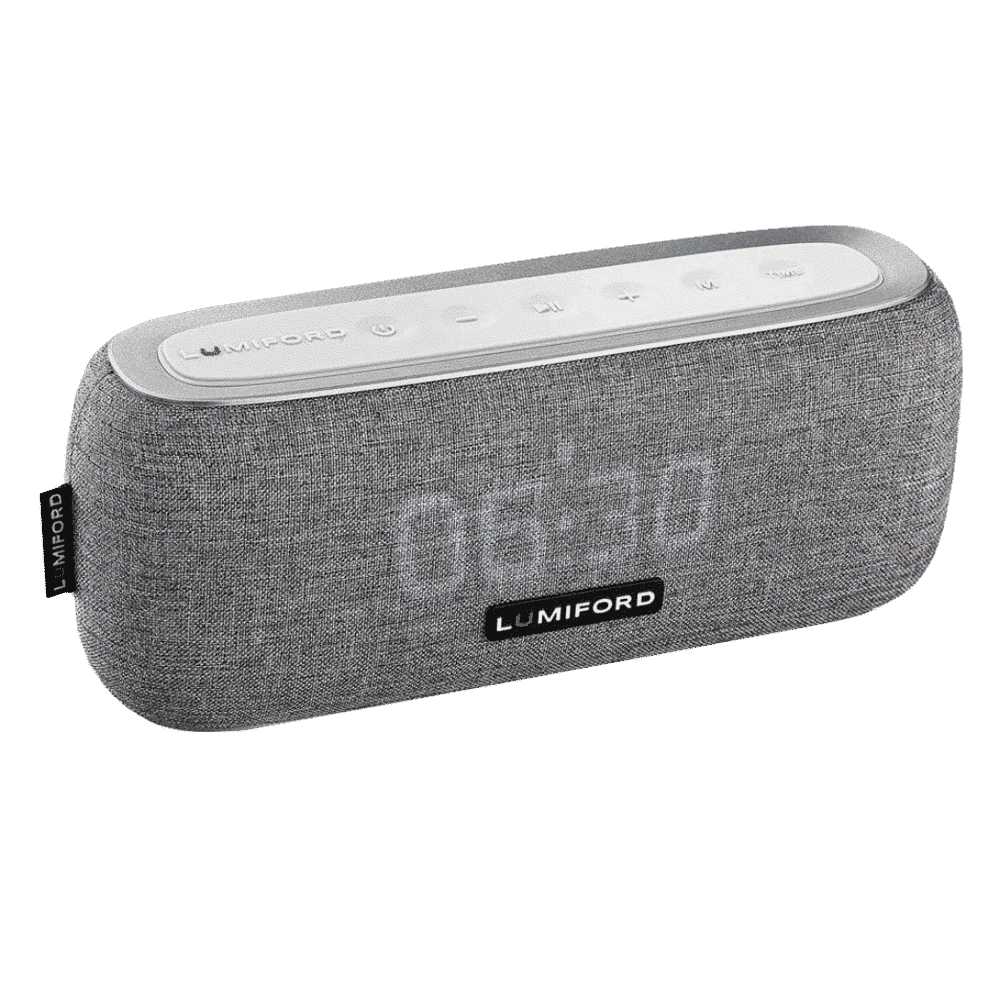LUMIFORD Digi Clock 3-in-1 10W Portable Bluetooth Speaker (Stereo Sound, Dark Grey)_4