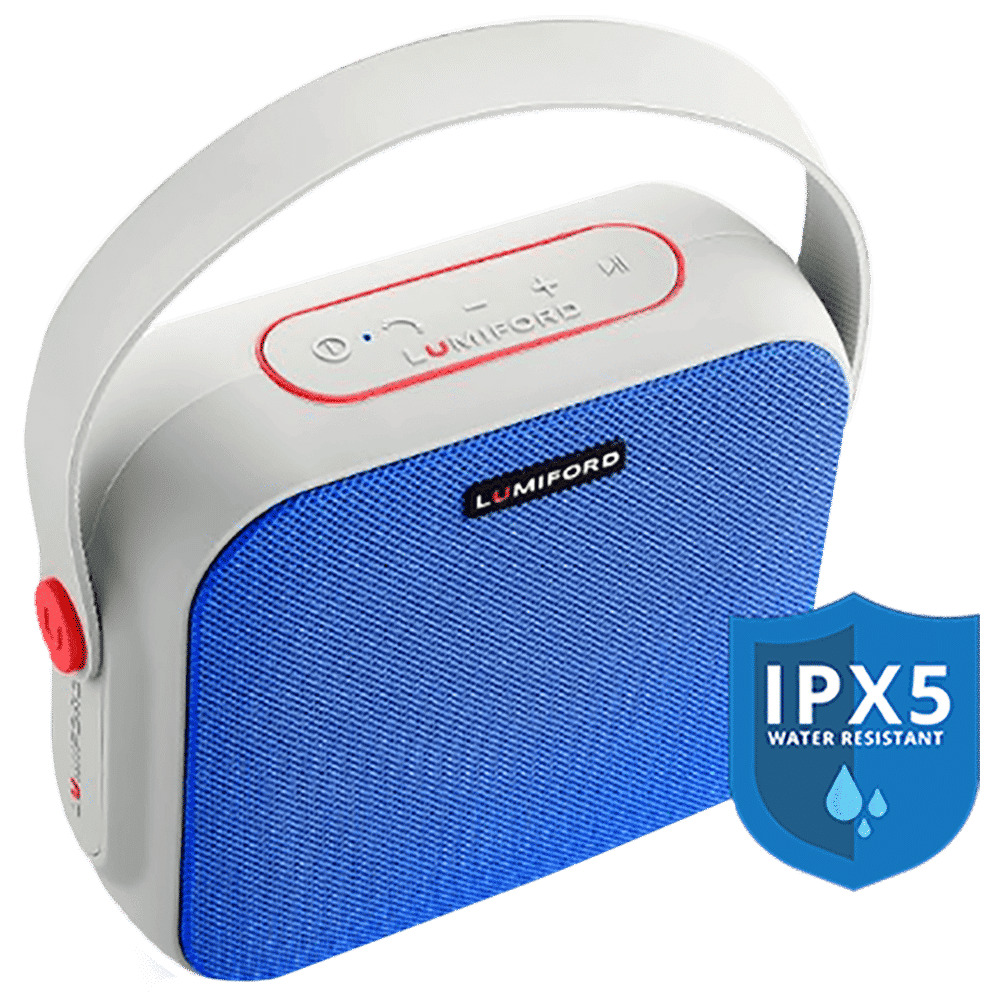 Lumiford GoFash-NY Broadway 16W Portable Bluetooth Speakers (IPX5 Water Proof, 2.1 Channel, Blue)_11