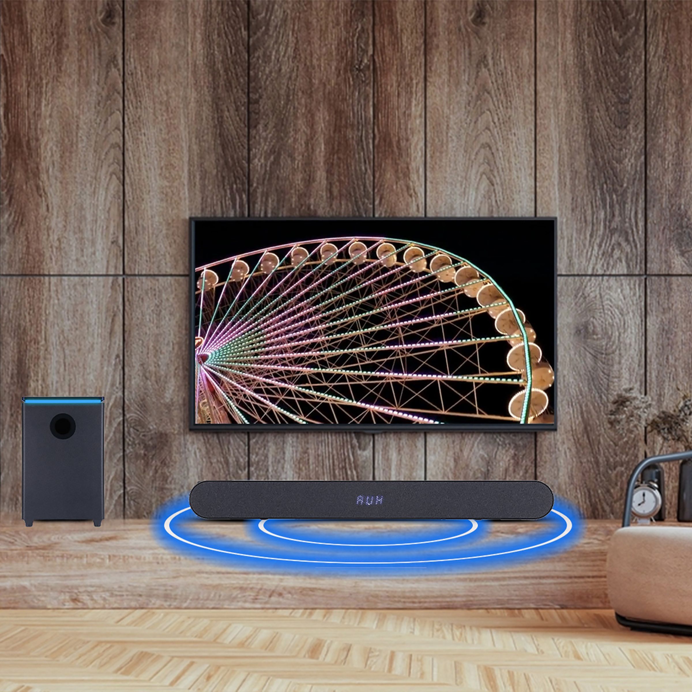 Croma 180W Bluetooth Soundbar with Remote (Rich and Deep Bass, 2.1 Channel, Black)_6