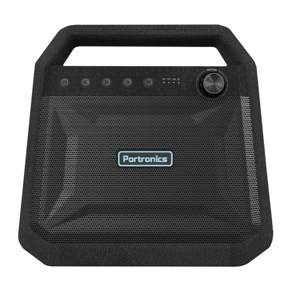 PORTRONICS Roar 24W Portable Bluetooth Speaker (Splash Resistant, Black)_1