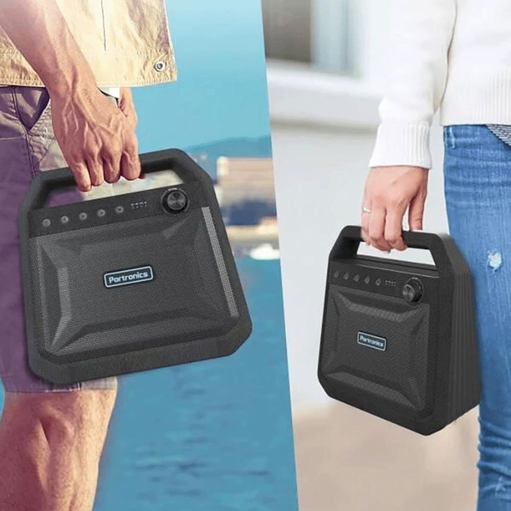 PORTRONICS Roar 24W Portable Bluetooth Speaker (Splash Resistant, Black)_3