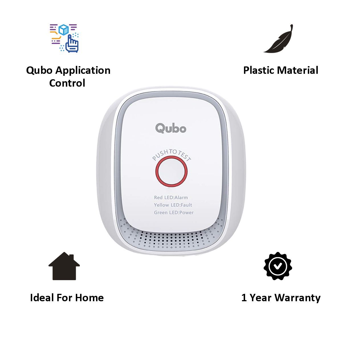 Qubo (Part of Hero Group) Smart Gas Sensor (HS1CG-E, White) Qubo (Part of Hero Group) Smart Gas Sensor (HS1CG-E, White)_7