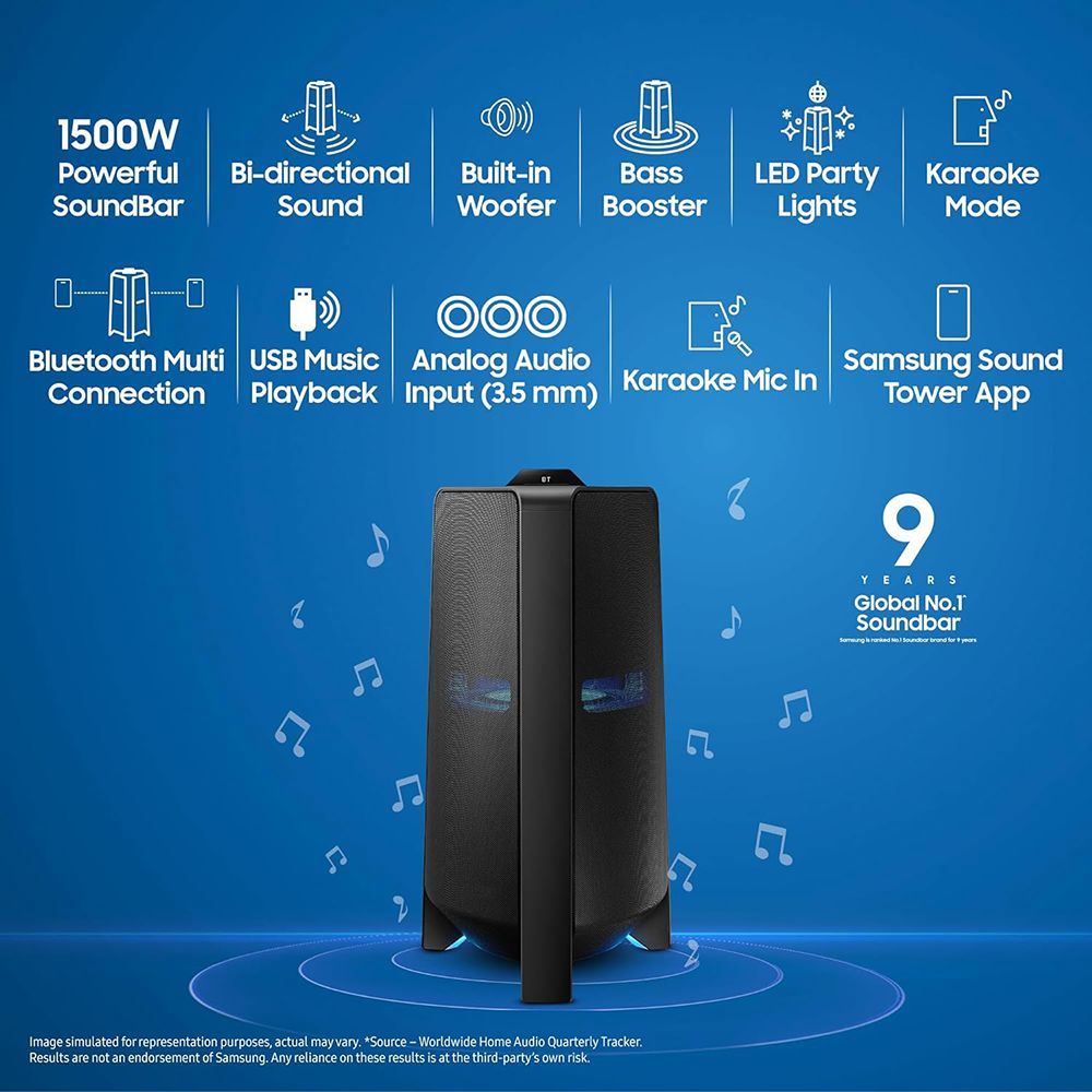 SAMSUNG 1500W Bluetooth Party Speaker (Water Resistant, 2.0 Channel, Black)_18