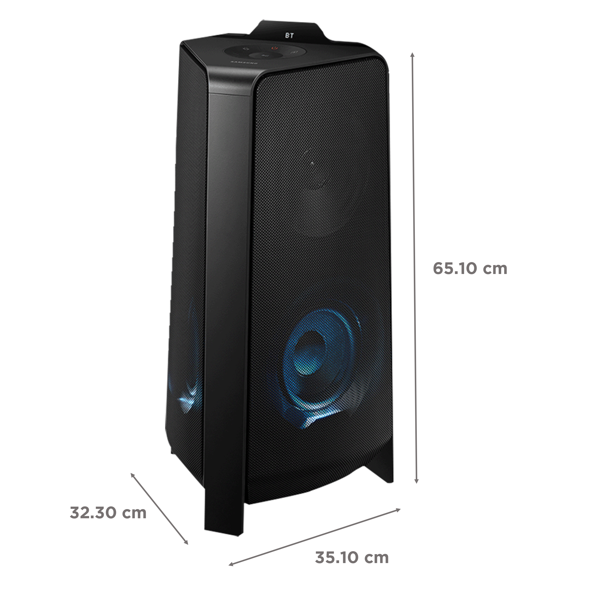 SAMSUNG T50 500W Bluetooth Party Speaker (Water Resistant, 2.0 Channel, Black)_4