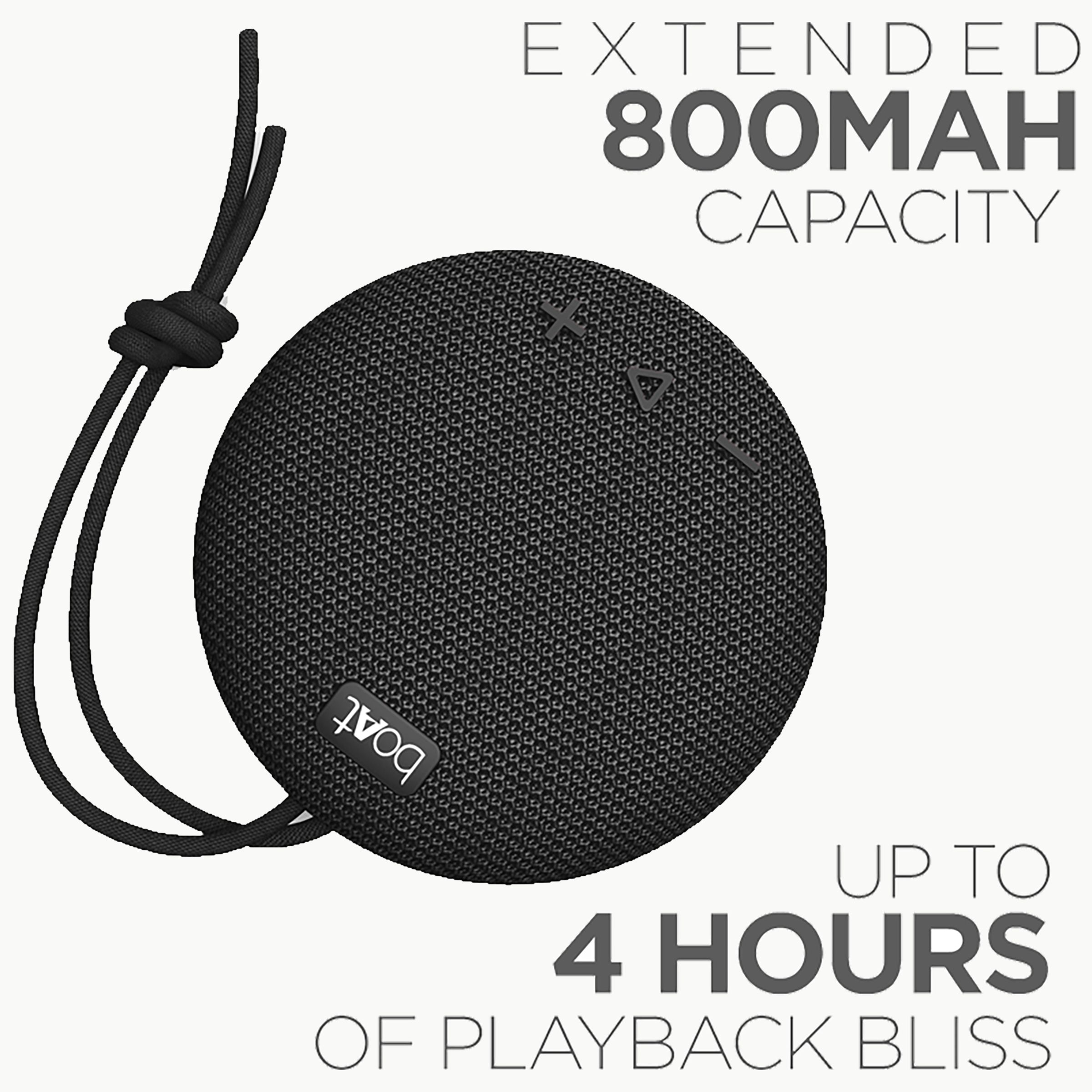 boAt Stone 193 5W Portable Bluetooth Speaker (IPX7 Water Resistant, 4 Hours Playtime, Black)_5