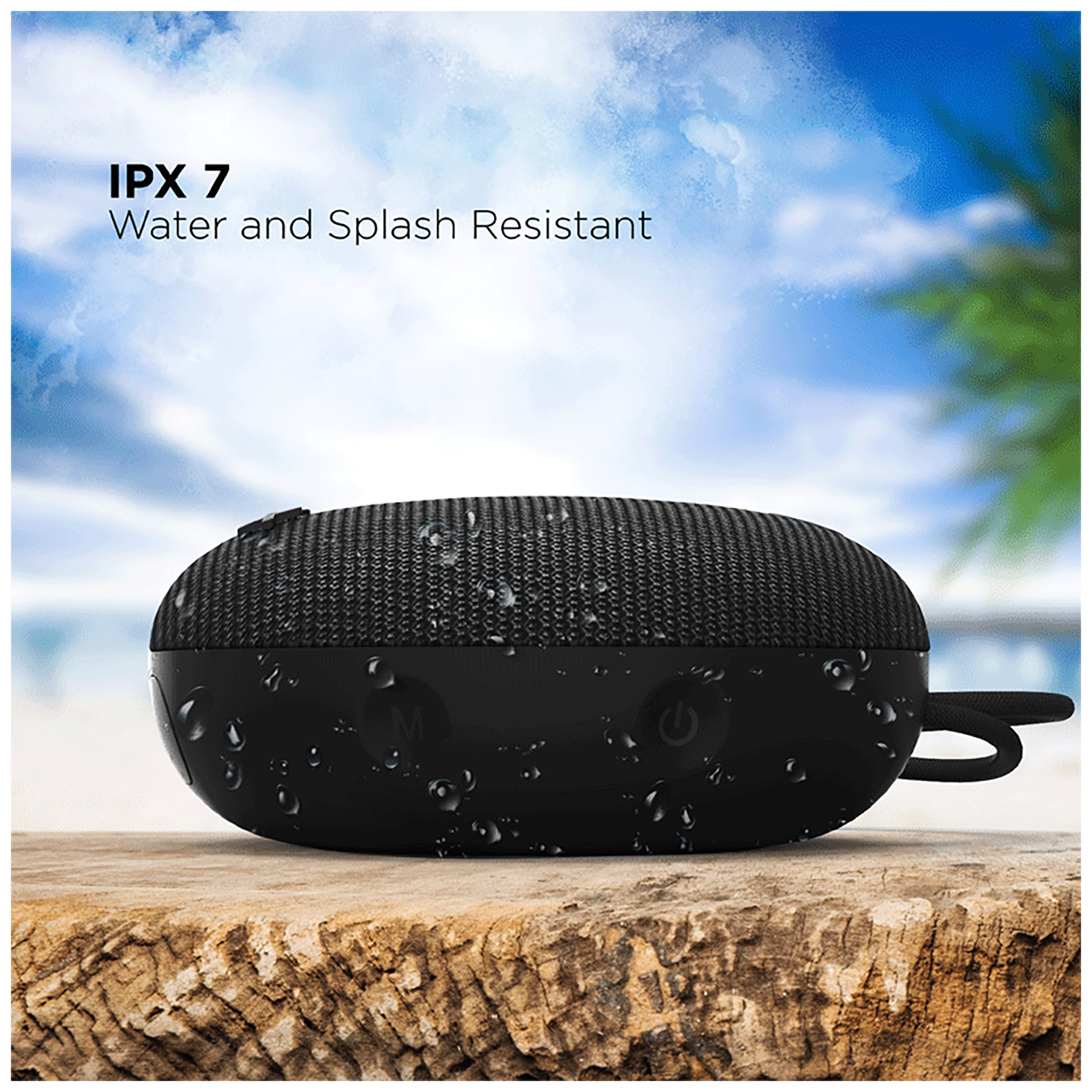 boAt Stone 193 5W Portable Bluetooth Speaker (IPX7 Water Resistant, 4 Hours Playtime, Black)_4