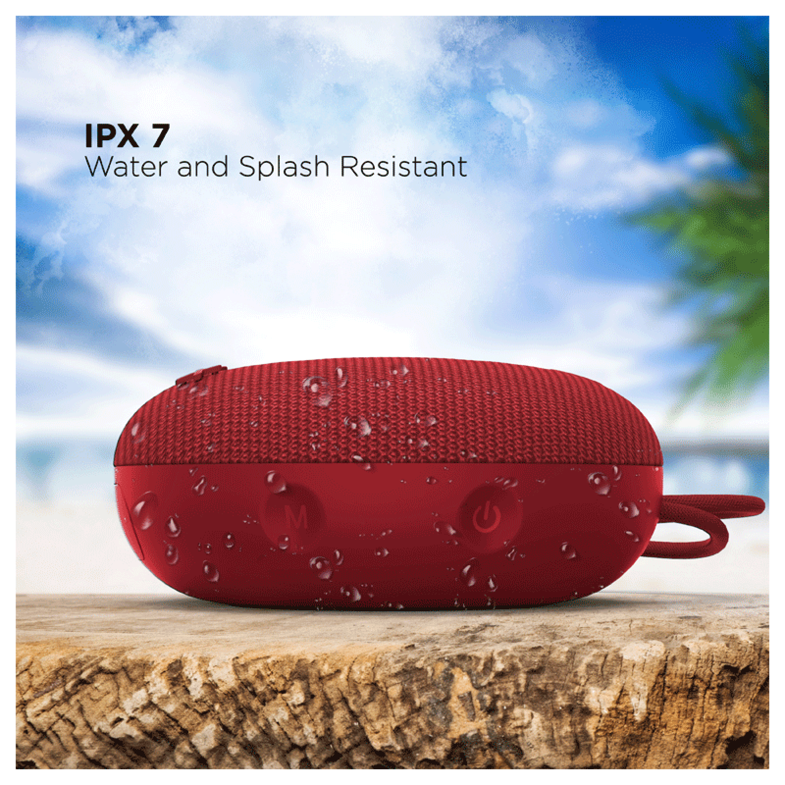 boAt Stone 193 5W Portable Bluetooth Speaker (IPX7 Water Resistant, 4 Hours Playtime, Red)_5