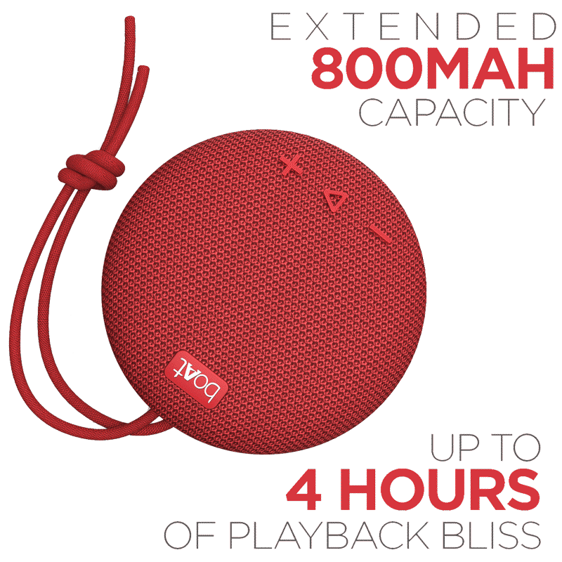 boAt Stone 193 5W Portable Bluetooth Speaker (IPX7 Water Resistant, 4 Hours Playtime, Red)_8