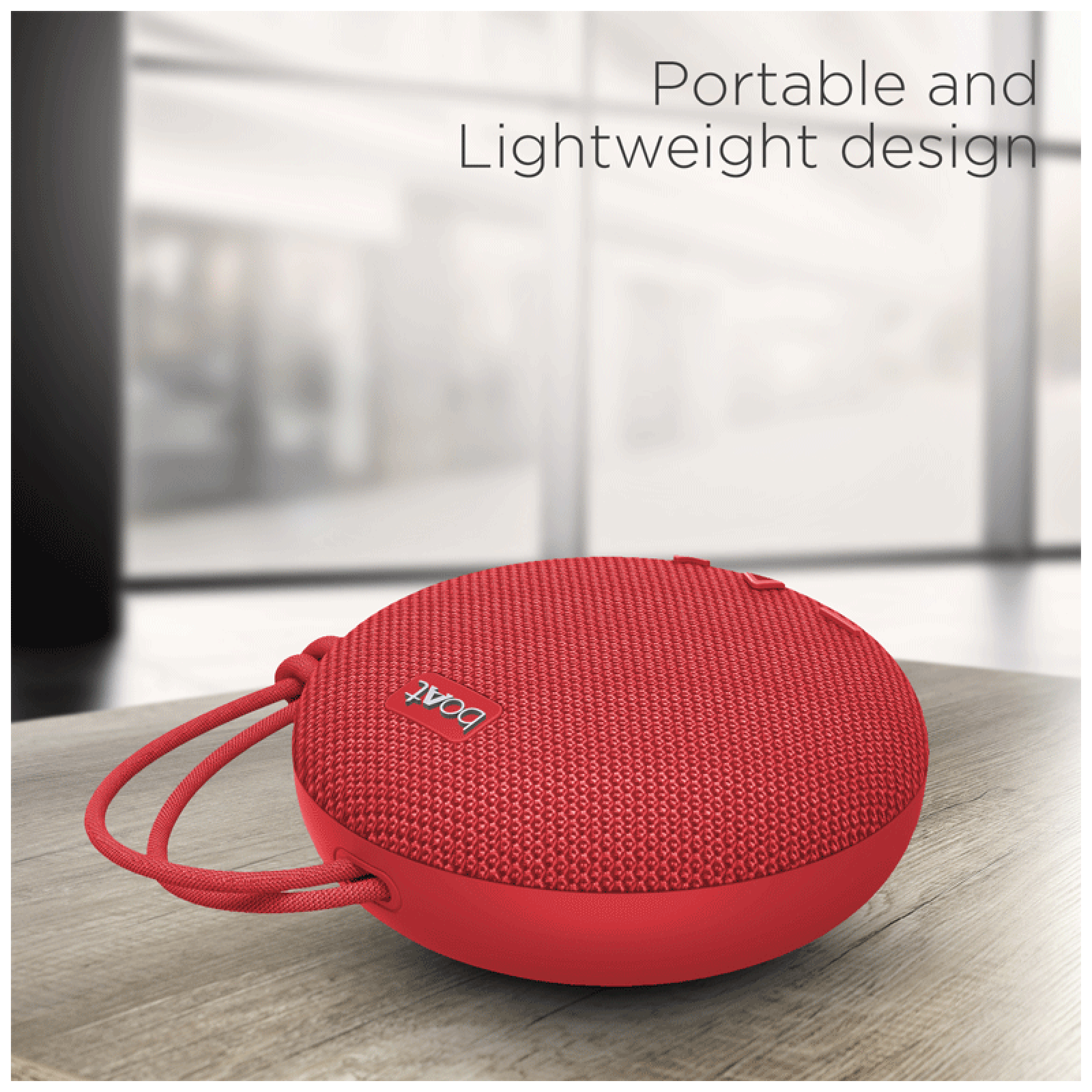 boAt Stone 193 5W Portable Bluetooth Speaker (IPX7 Water Resistant, 4 Hours Playtime, Red)_4
