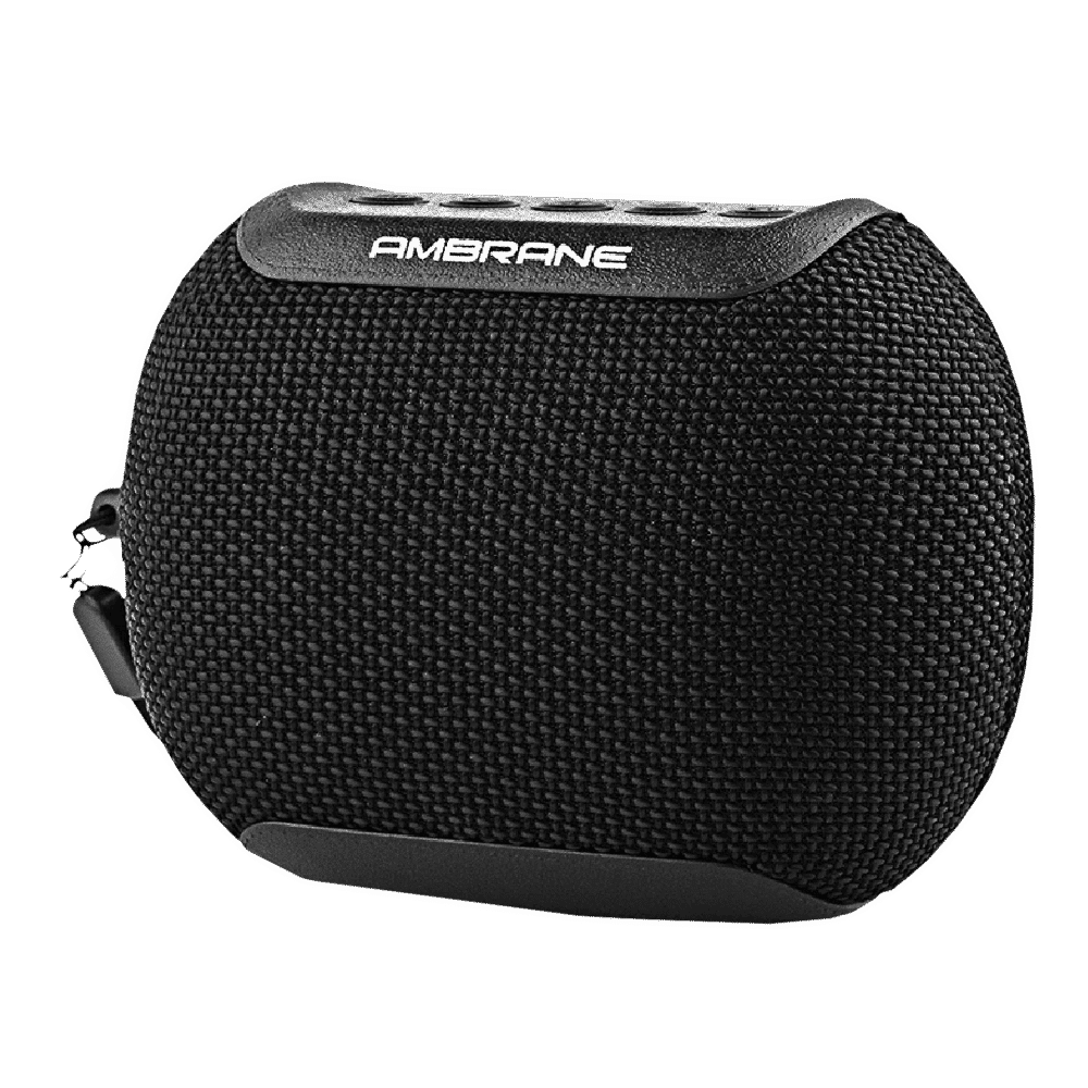ambrane 5W Portable Bluetooth Speaker (IPX6 Water Resistant, TWS Technology, Stereo Channel, Black)_1