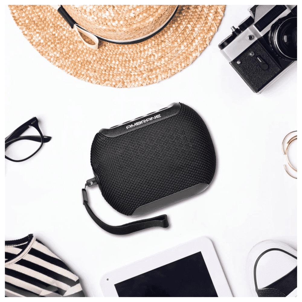 ambrane 5W Portable Bluetooth Speaker (IPX6 Water Resistant, TWS Technology, Stereo Channel, Black)_6