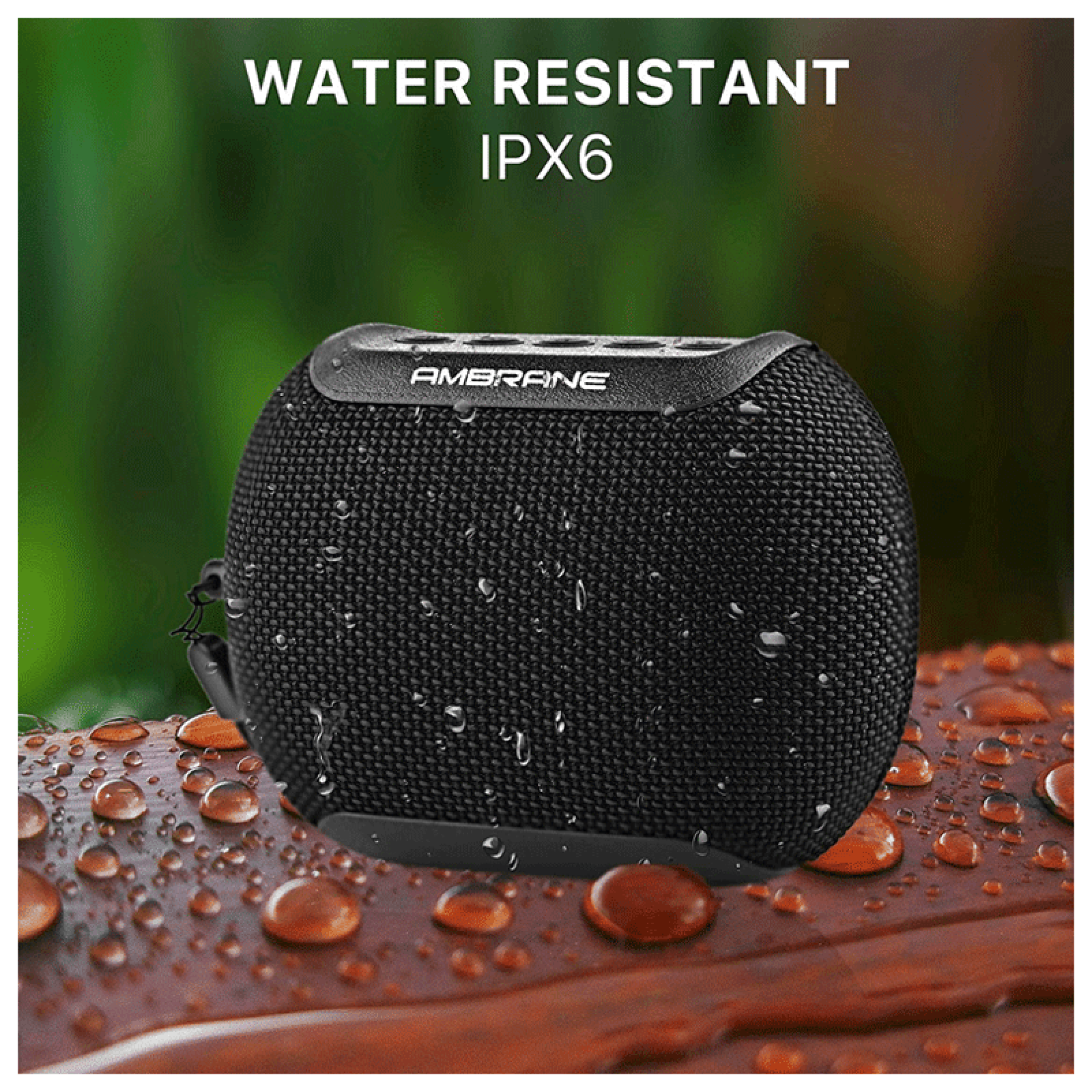 ambrane 5W Portable Bluetooth Speaker (IPX6 Water Resistant, TWS Technology, Stereo Channel, Black)_8