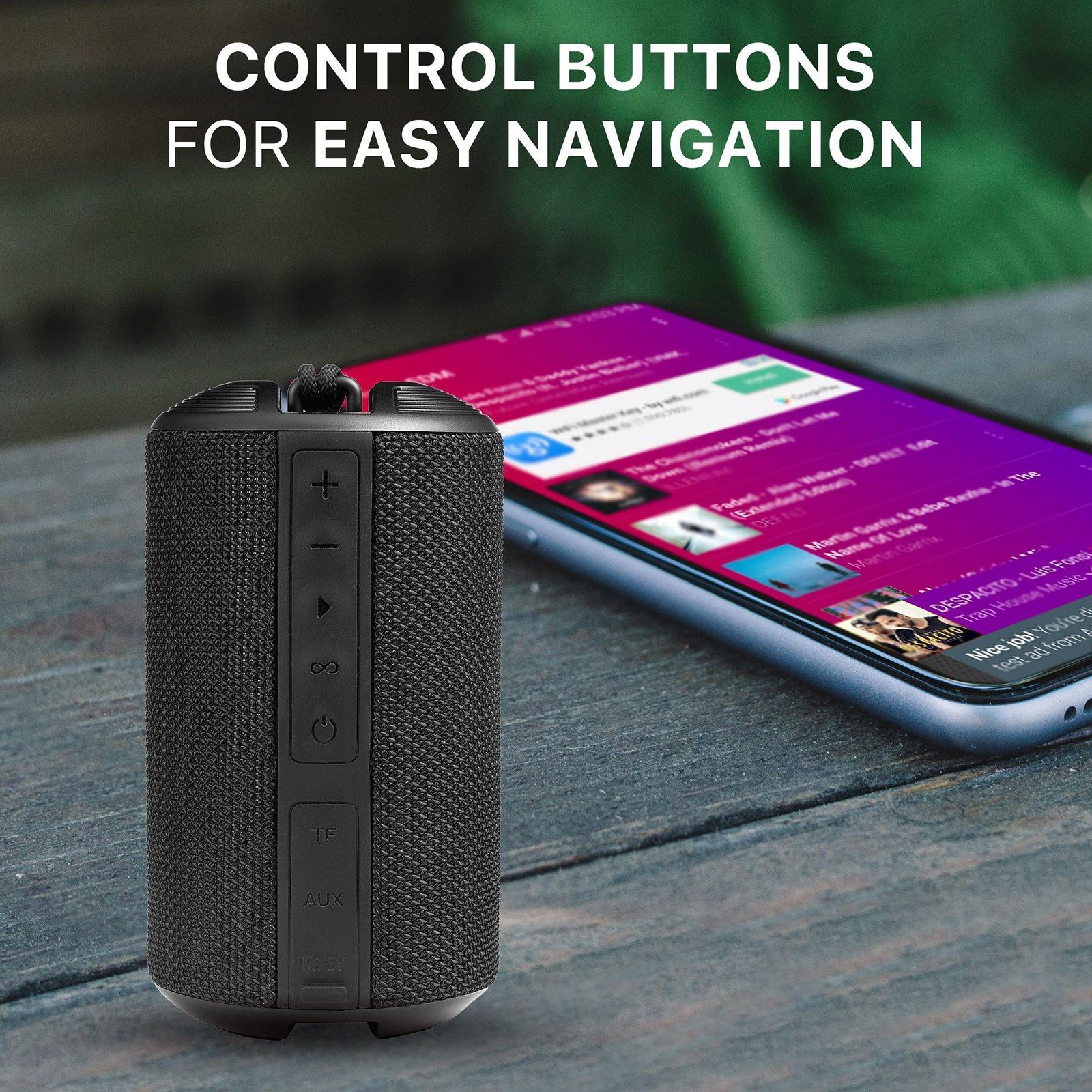 ambrane 10 Watts Portable Bluetooth Speaker (IPX6 Water Resistant, HD Sound, Black)_9