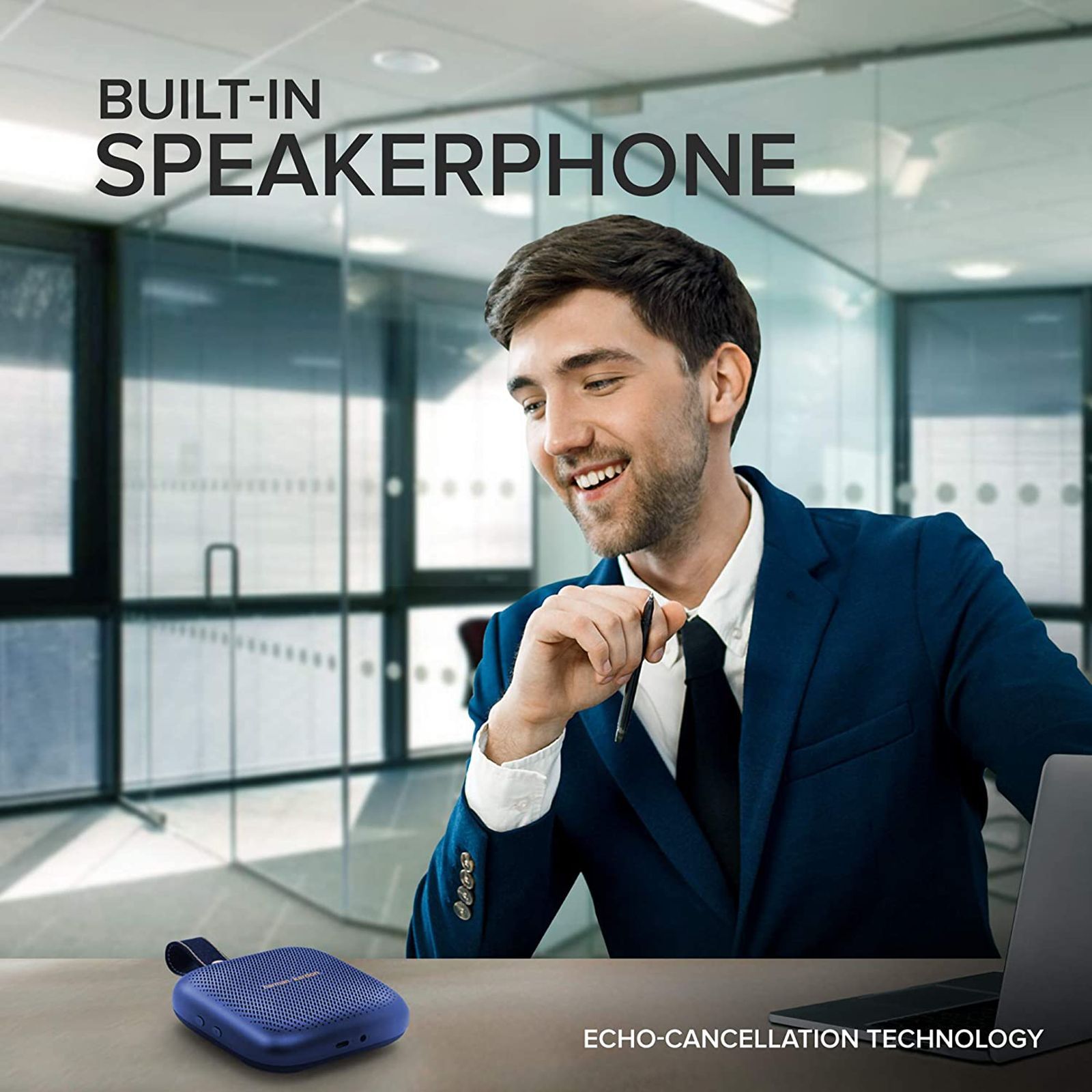 harman kardon Neo 3 Watts Portable Bluetooth Speaker (IPX7 Waterproof, HKNEOBLU, Blue)_6