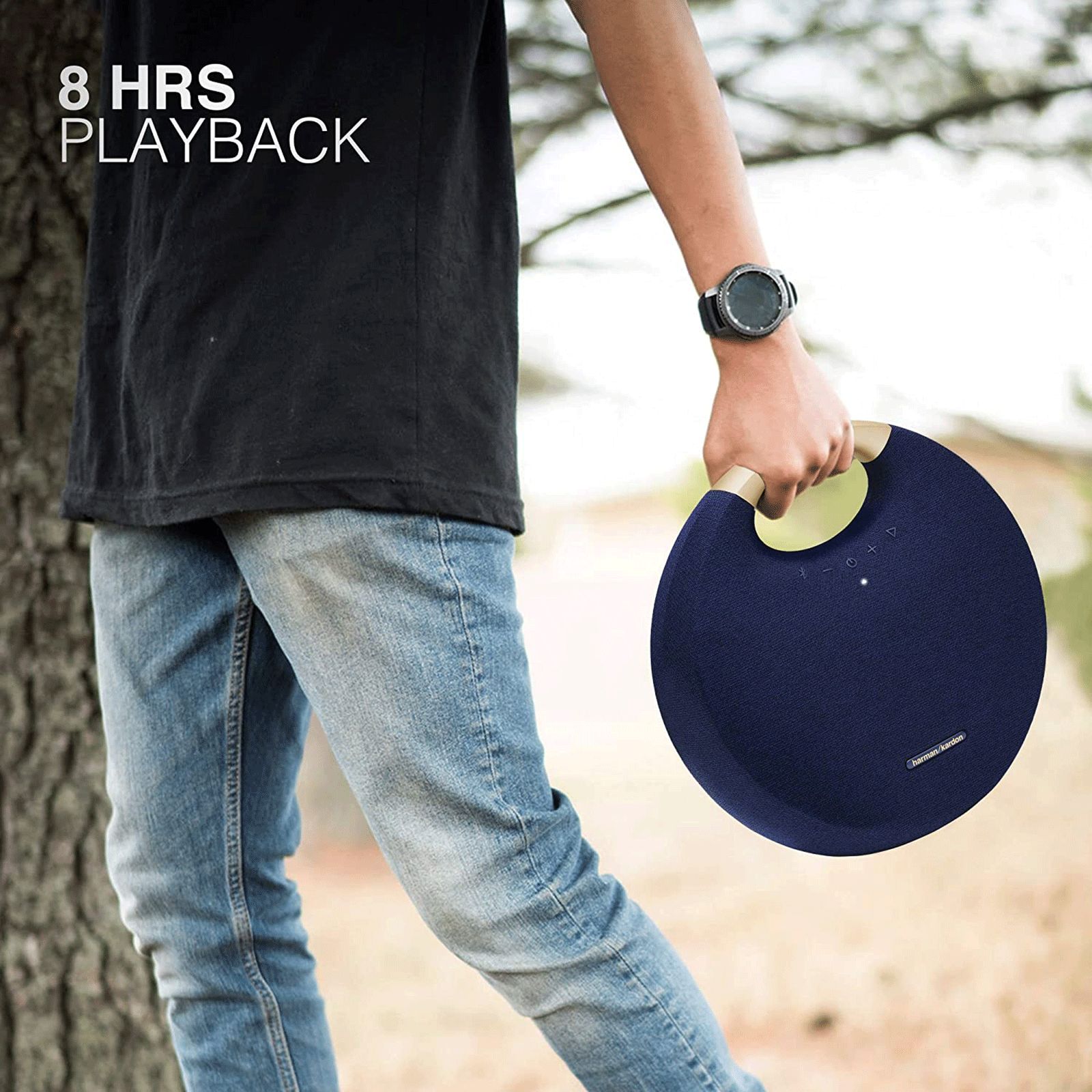 harman kardon Onyx Studio 6 50W Portable Bluetooth Speaker (IPX7 Waterproof, 8 Hours Playtime, Blue)_5