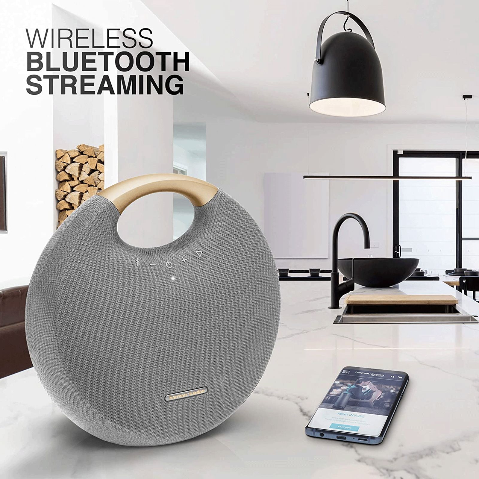 harman kardon Onyx Studio 6 50W Portable Bluetooth Speaker (IPX7 Waterproof, 8 Hours Playtime, Grey)_7