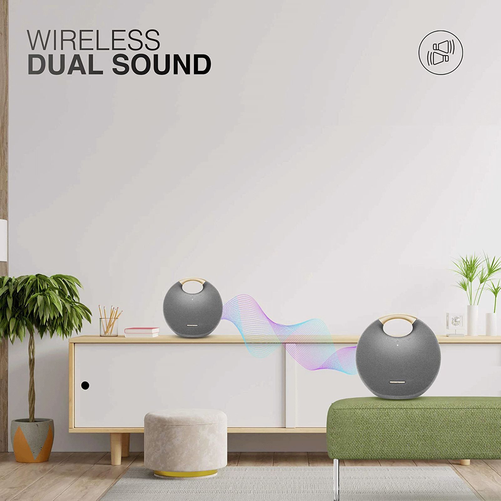 harman kardon Onyx Studio 6 50W Portable Bluetooth Speaker (IPX7 Waterproof, 8 Hours Playtime, Grey)_6