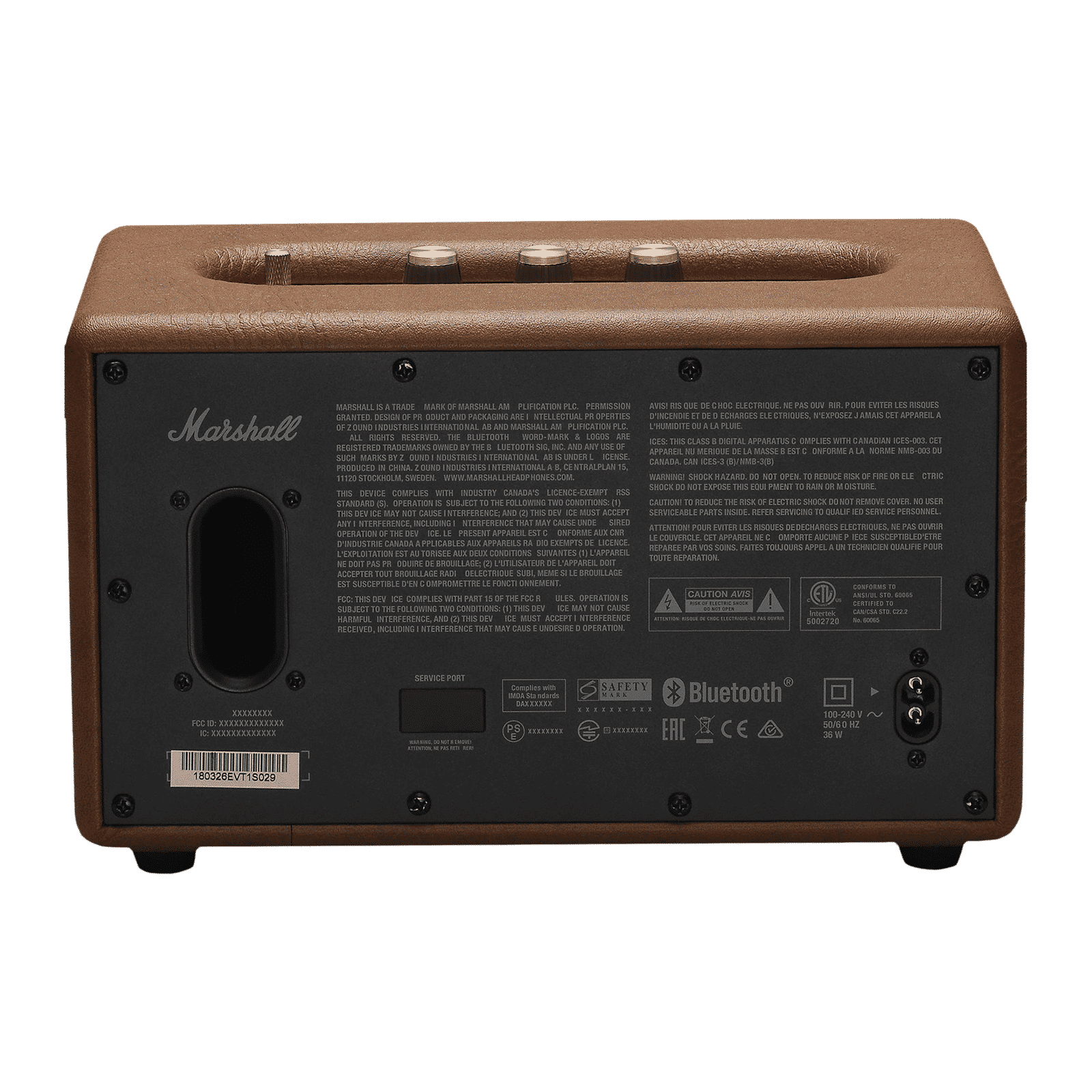 Marshall Acton II 30W Portable Bluetooth Speaker (Multi-Host Functionality, Stereo Channel, Brown) Marshall Acton II 30W Portable Bluetooth Speaker (Multi-Host Functionality, Stereo Channel, Brown)_5