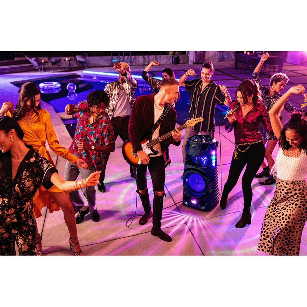 SONY Bluetooth Party Speaker with Mic (Splashproof Resistant, 2.1 Channel, Black)_7