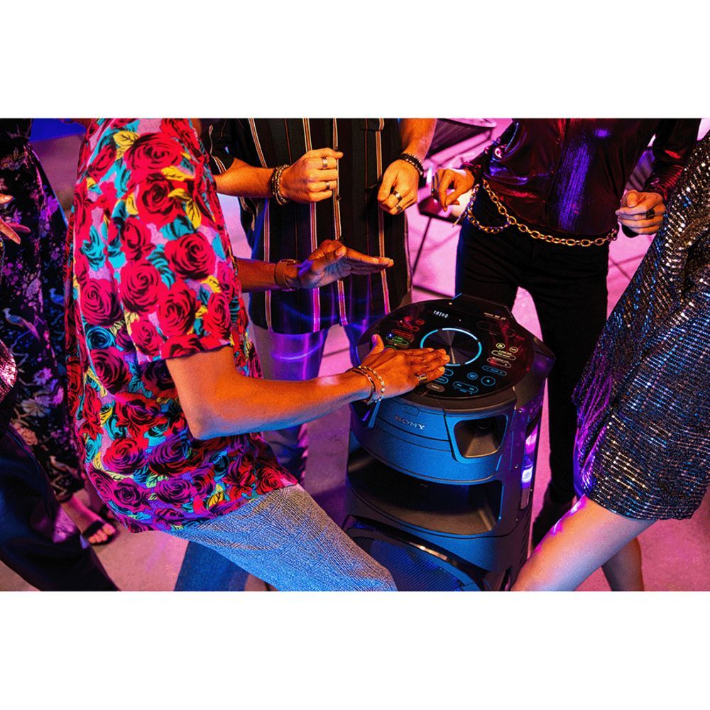 SONY Bluetooth Party Speaker with Mic (Splashproof Resistant, 2.1 Channel, Black)_8