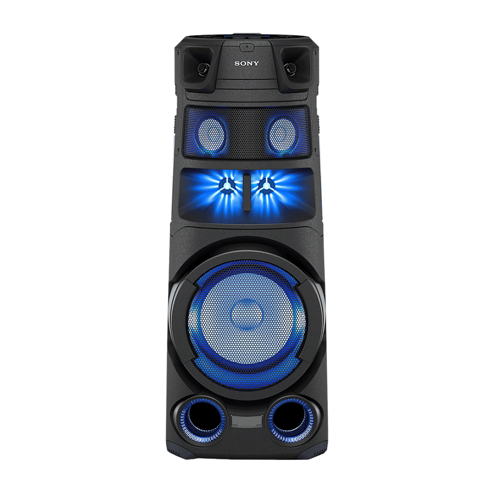 SONY Bluetooth Party Speaker with Mic (Splashproof Resistant, 2.1 Channel, Black)_1