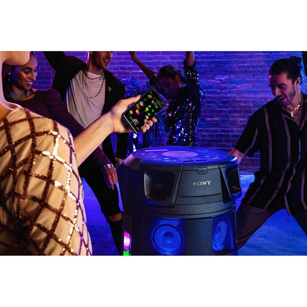 SONY Bluetooth Party Speaker with Mic (Splashproof Resistant, 2.1 Channel, Black)_11
