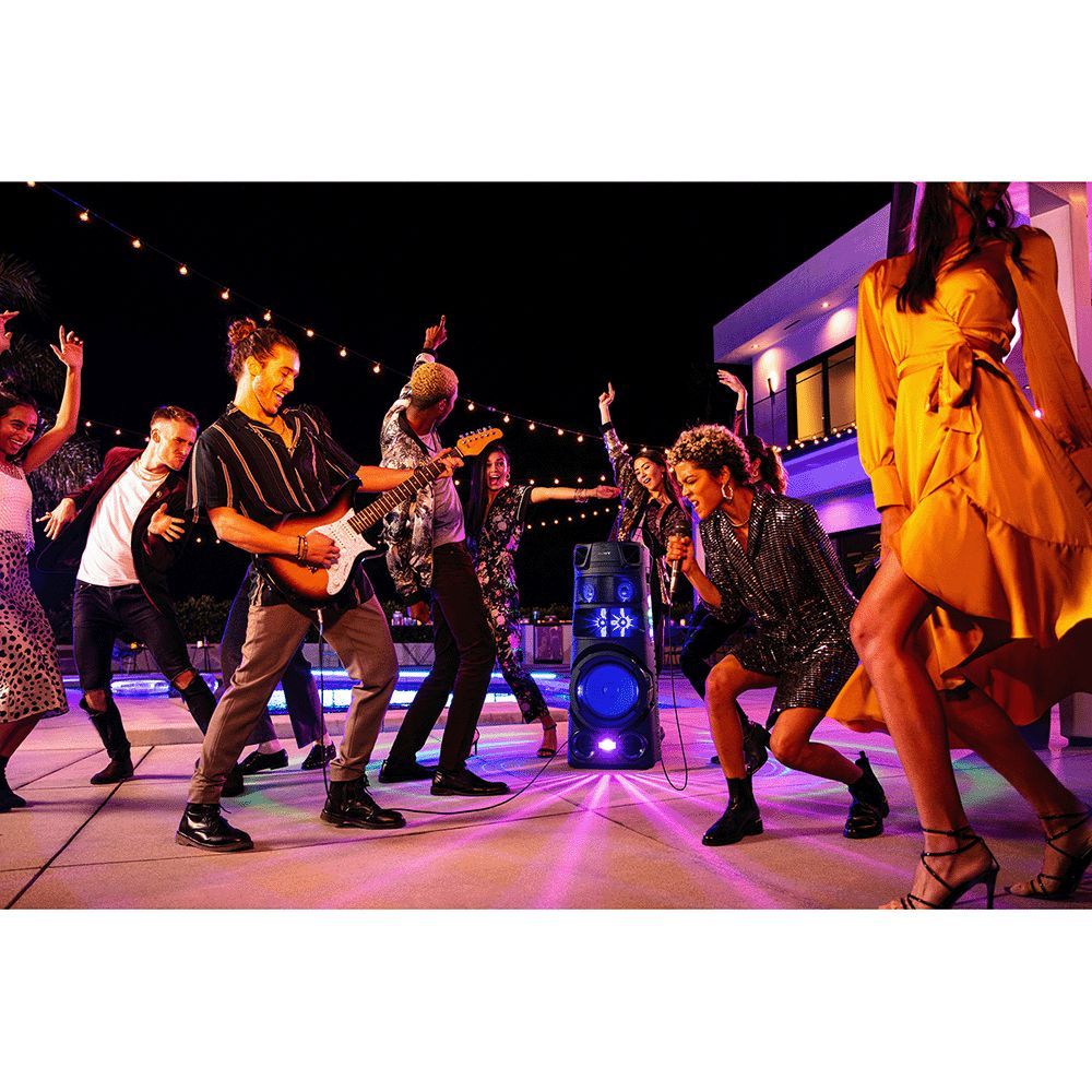 SONY Bluetooth Party Speaker with Mic (Splashproof Resistant, 2.1 Channel, Black)_12