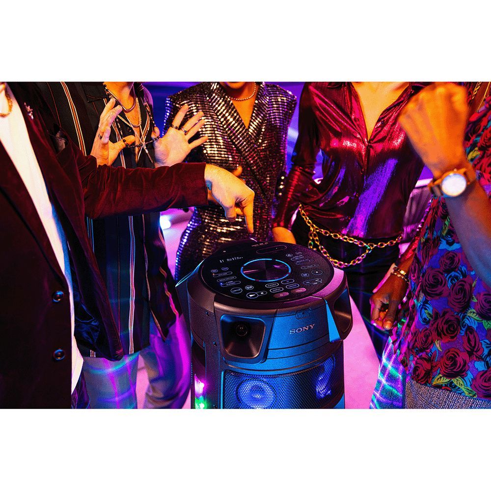 SONY Bluetooth Party Speaker with Mic (Splashproof Resistant, 2.1 Channel, Black)_13