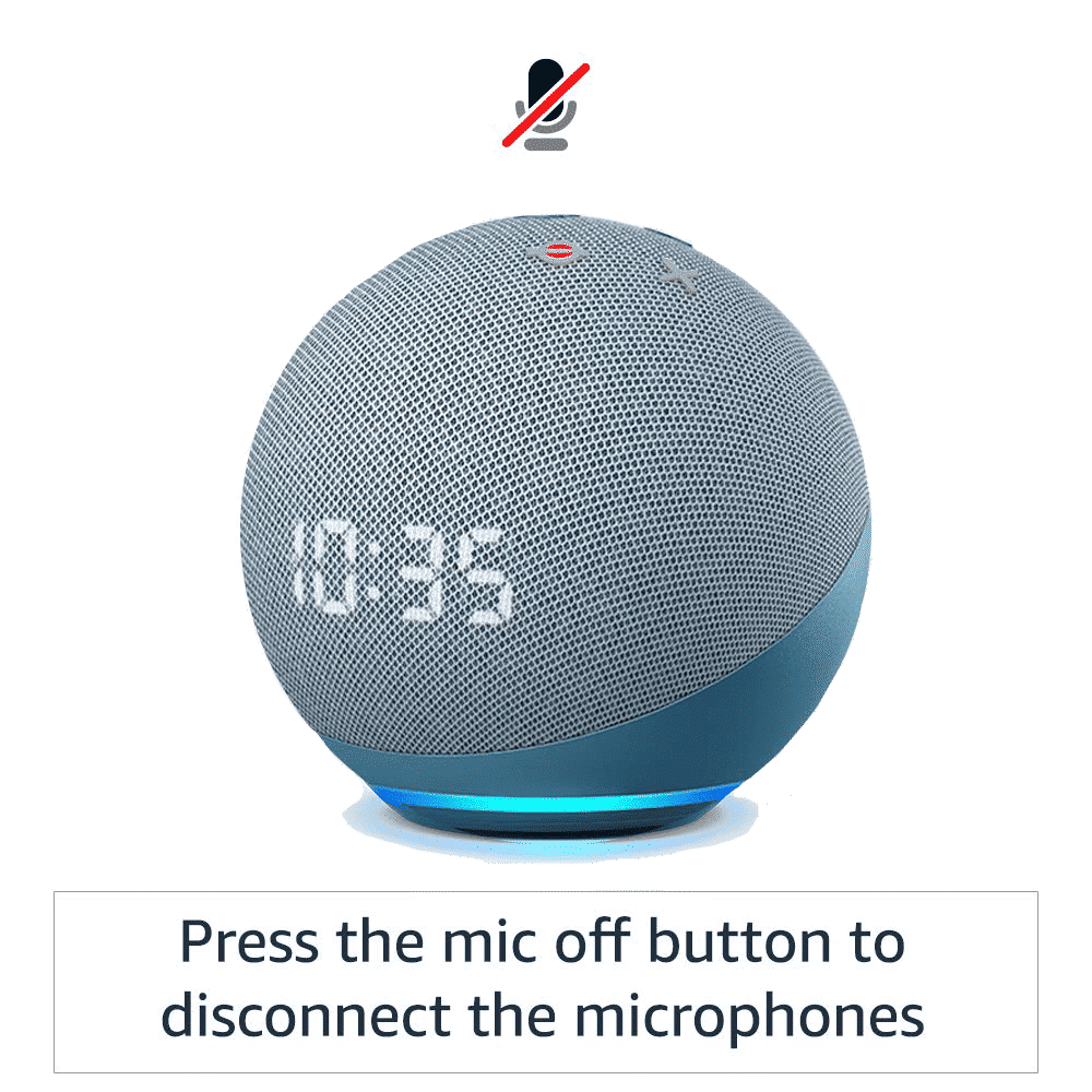 amazon Echo Dot (4th Gen) with Built-in Alexa Smart Wi-Fi Speaker (LED Display with Clock, Blue)_7