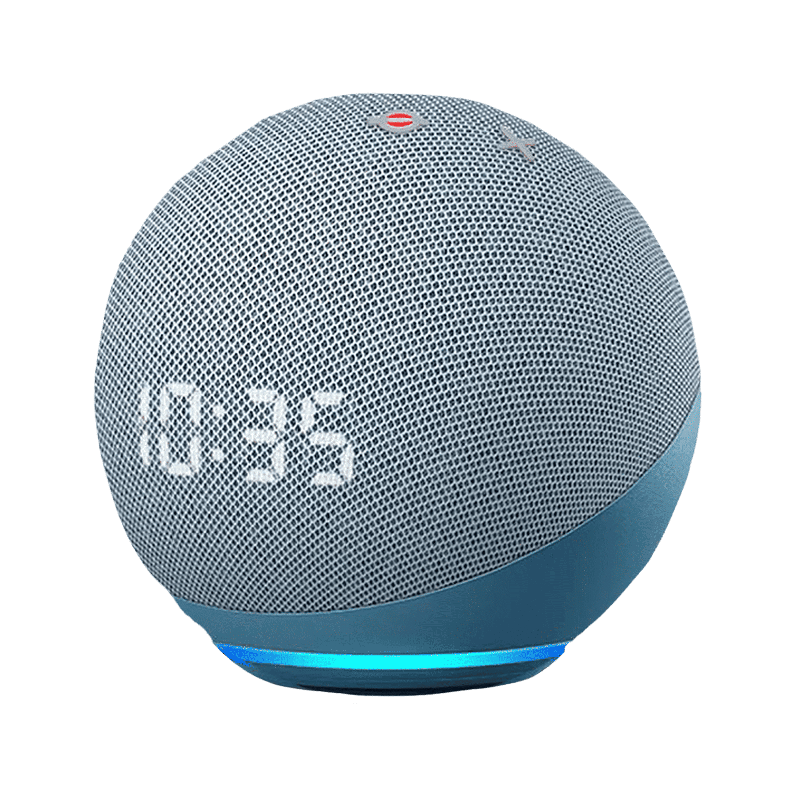 amazon Echo Dot (4th Gen) with Built-in Alexa Smart Wi-Fi Speaker (LED Display with Clock, Blue)_3