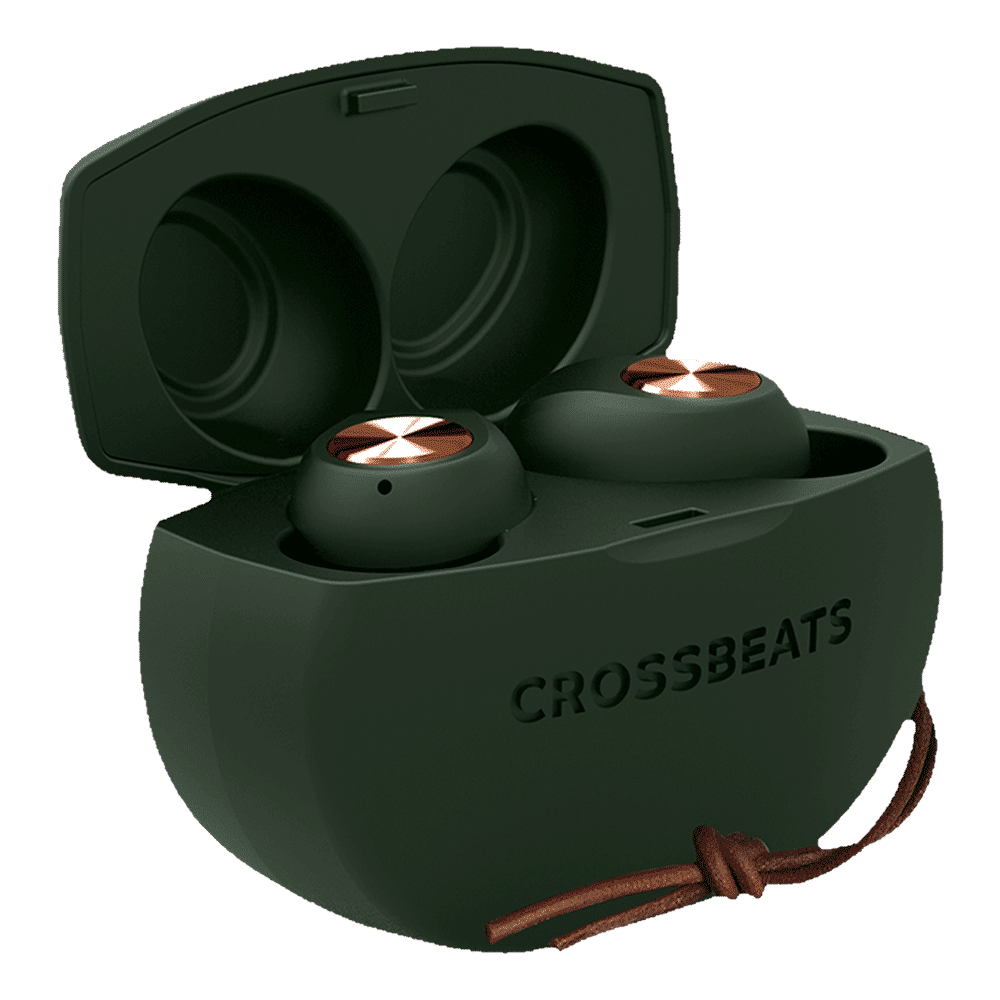 CROSSBEATS Pebble TWS Earbuds with Passive Noise Cancellation (IPX6 Water & Dust Resistant, Deep Bass Technology, Green) CROSSBEATS Pebble TWS Earbuds with Passive Noise Cancellation (IPX6 Water & Dust Resistant, Deep Bass Technology, Green)_1