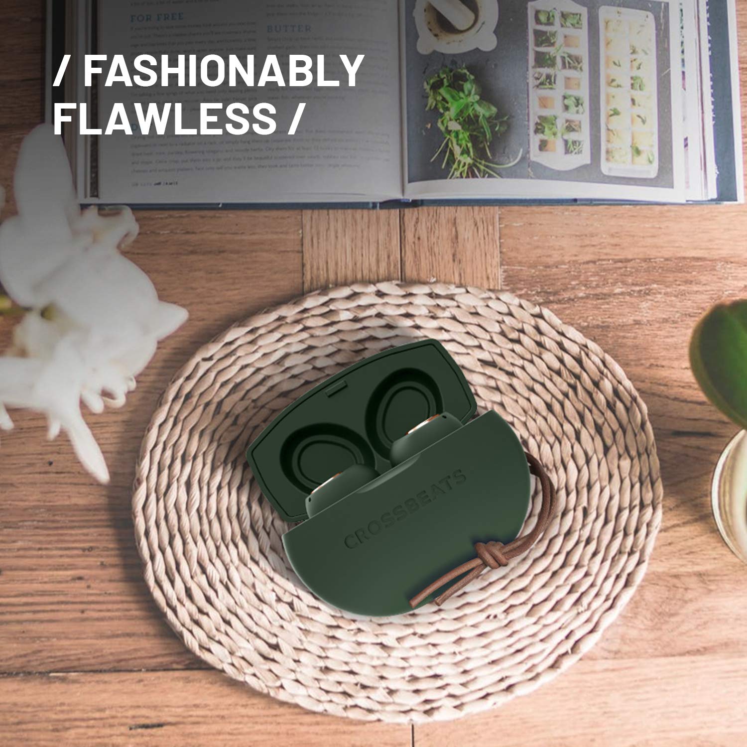 CROSSBEATS Pebble TWS Earbuds with Passive Noise Cancellation (IPX6 Water & Dust Resistant, Deep Bass Technology, Green) CROSSBEATS Pebble TWS Earbuds with Passive Noise Cancellation (IPX6 Water & Dust Resistant, Deep Bass Technology, Green)_3