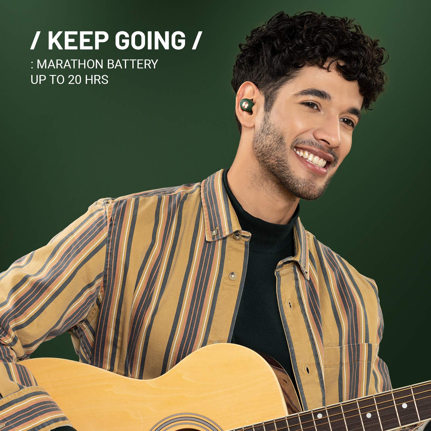 CROSSBEATS Pebble TWS Earbuds with Passive Noise Cancellation (IPX6 Water & Dust Resistant, Deep Bass Technology, Green) CROSSBEATS Pebble TWS Earbuds with Passive Noise Cancellation (IPX6 Water & Dust Resistant, Deep Bass Technology, Green)_4