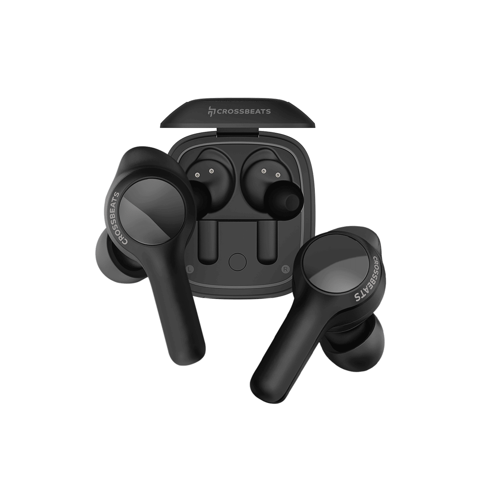 CROSSBEATS Torq CB-TORQ TWS Earbuds with Environmental Noise Cancellation (IPX6 Water Resistant, 72 Hours Playback, Black)_8