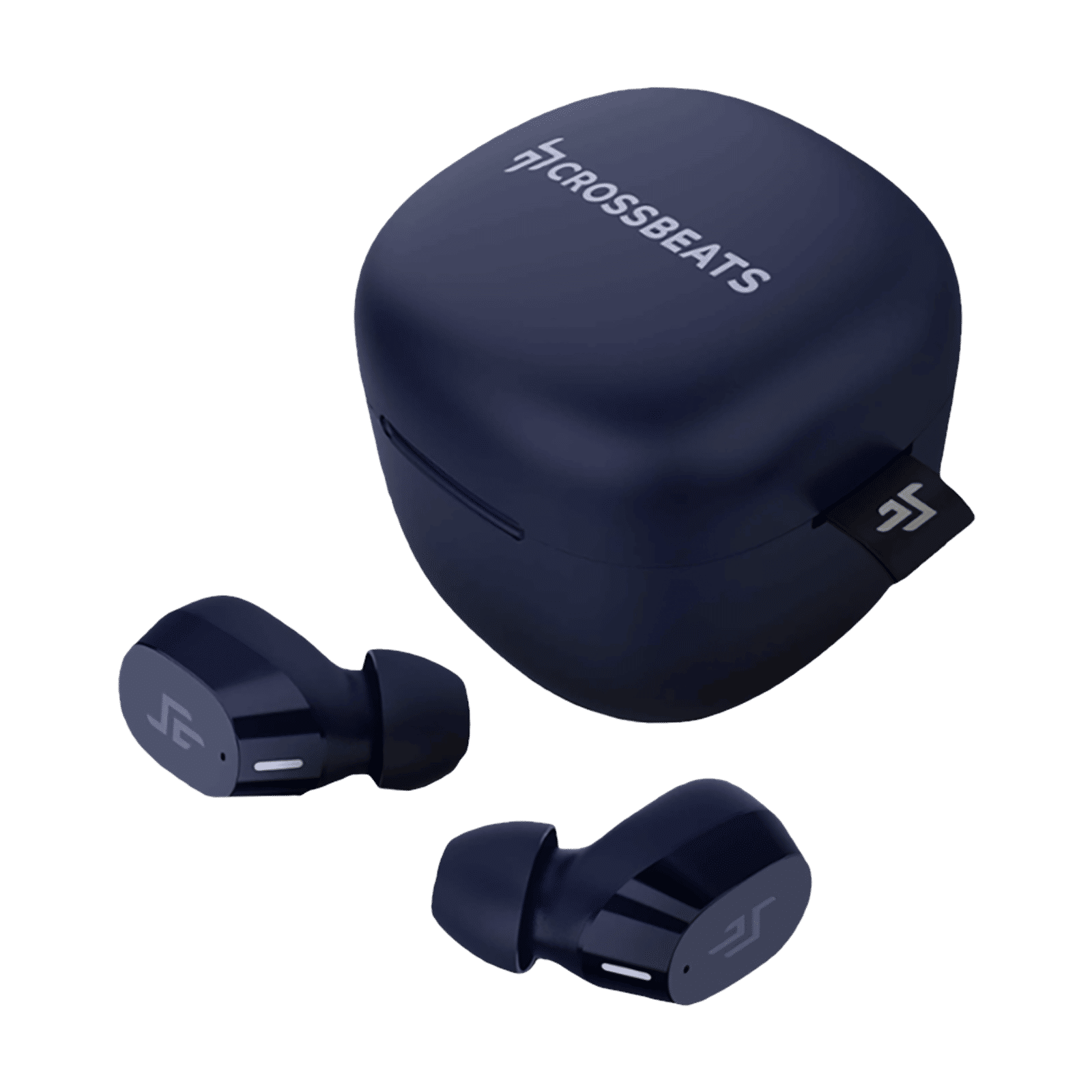 CROSSBEATS Edge TWS Earbuds with Passive Noise Cancellation (IPX6 Water Resistant, 20 Hours Playback, Blue)_1