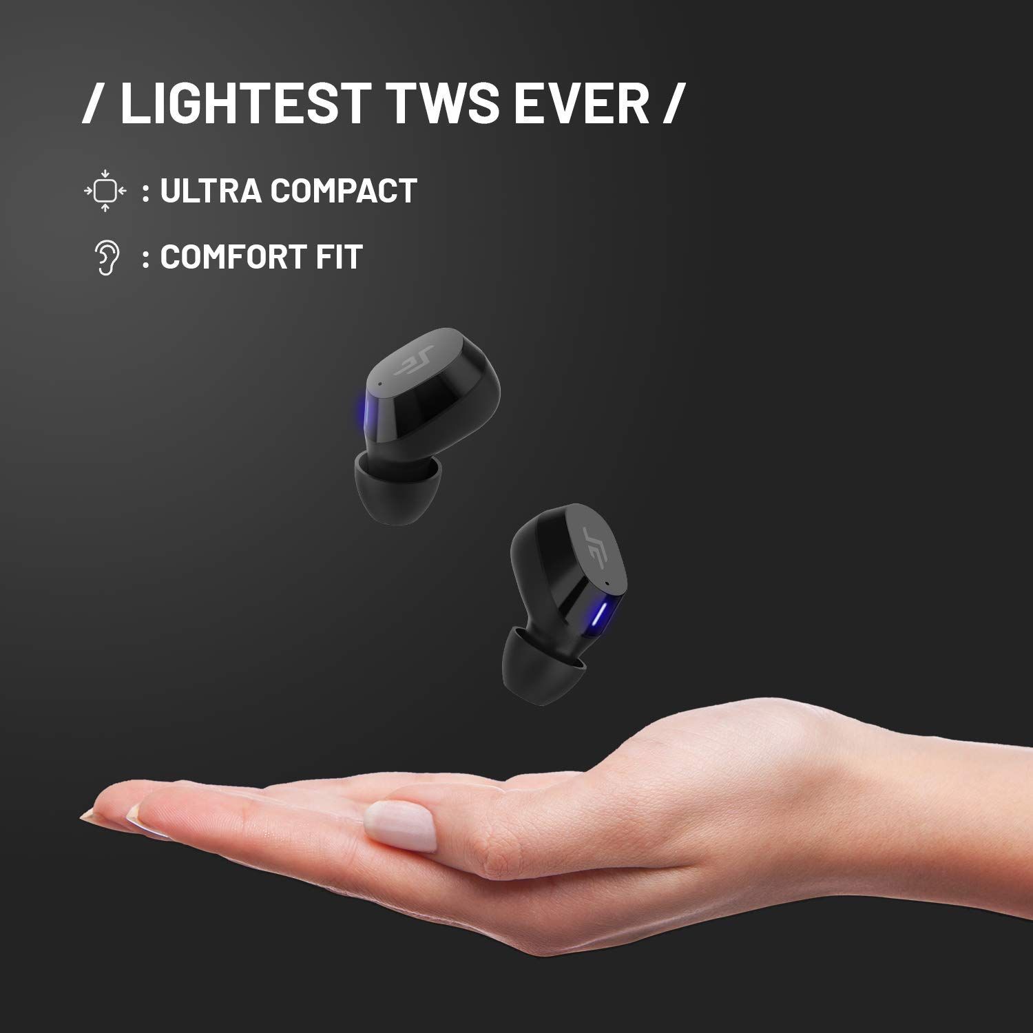 CROSSBEATS Edge TWS Earbuds with Passive Noise Cancellation (IPX6 Water Resistant, 20 Hours Playback, Black)_9