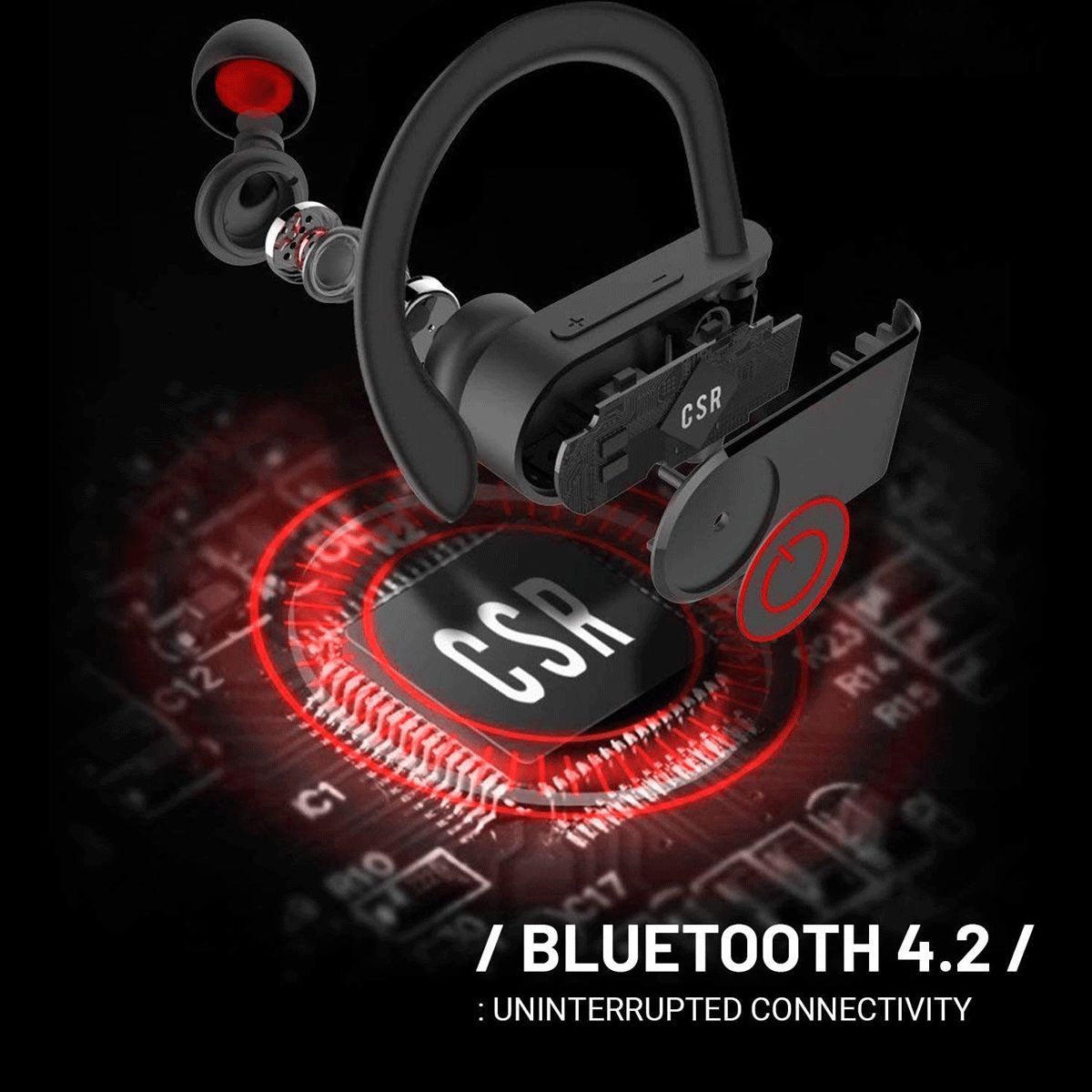 CROSSBEATS Wave CB-WAVE-BLK Neckband with Passive Noise Cancellation (IPX7 Waterproof, Dual Pairing, Black) CROSSBEATS Wave CB-WAVE-BLK Neckband with Passive Noise Cancellation (IPX7 Waterproof, Dual Pairing, Black)_10