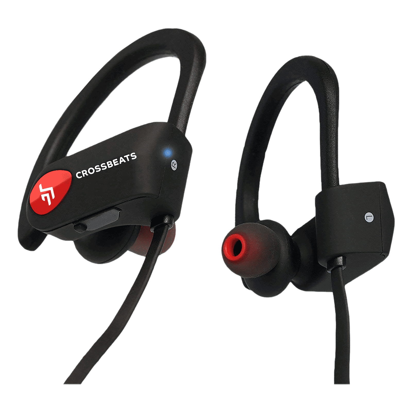 CROSSBEATS Wave CB-WAVE-BLK Neckband with Passive Noise Cancellation (IPX7 Waterproof, Dual Pairing, Black) CROSSBEATS Wave CB-WAVE-BLK Neckband with Passive Noise Cancellation (IPX7 Waterproof, Dual Pairing, Black)_2