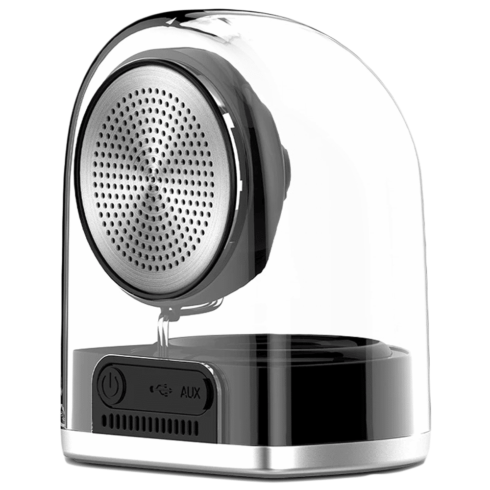 CROSSBEATS Dynamite 10W Portable Bluetooth Speaker (IPX4 Splashproof, Rich 3D Sound, 2.0 Channel, Silver)_4